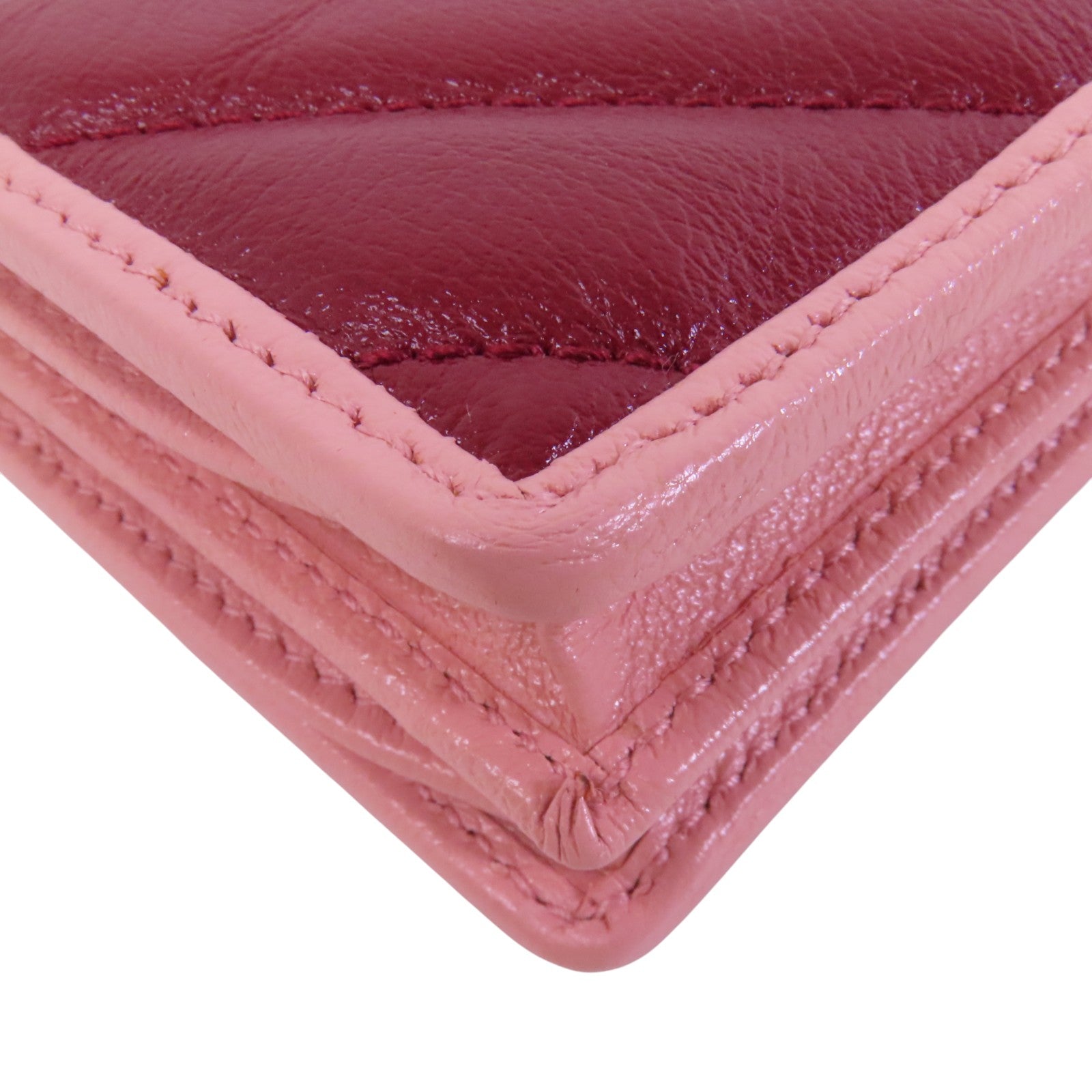 GUCCI 牛皮皮革Fold Wallet金扣短錢包