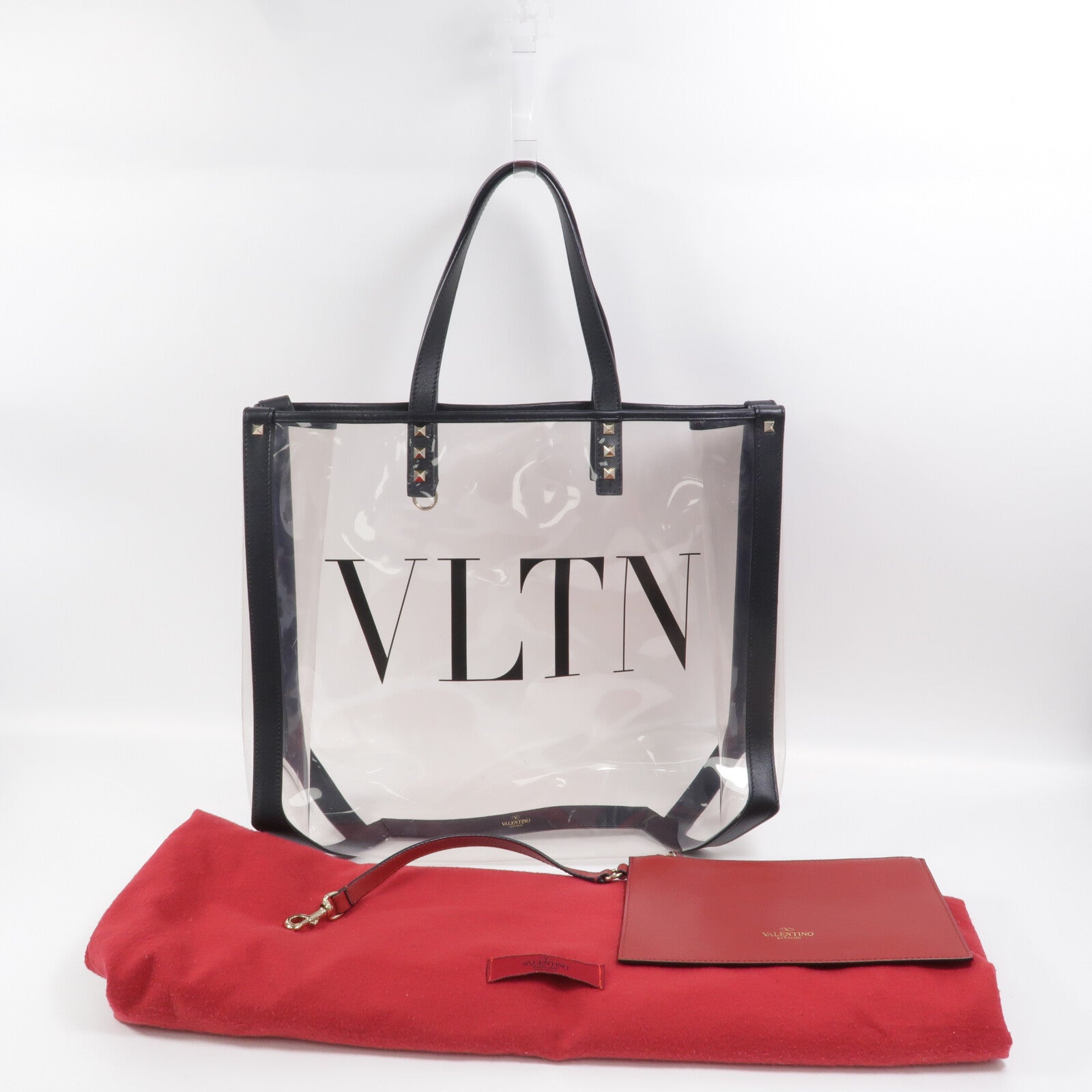 Valentino PVC Garavani VLTN手挽袋