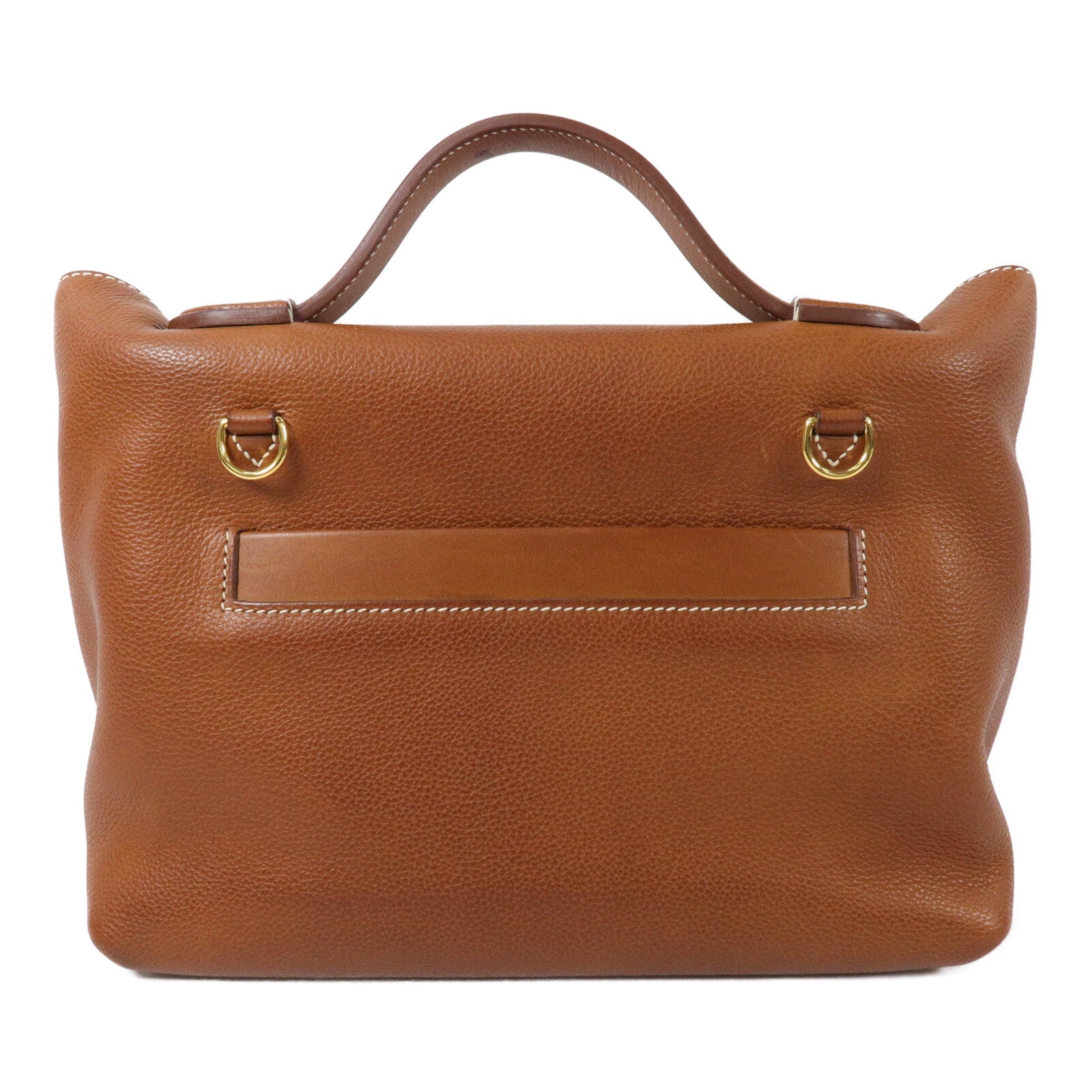 HERMES Barenia皮革24/24 29cm手挽肩背兩用袋Gold