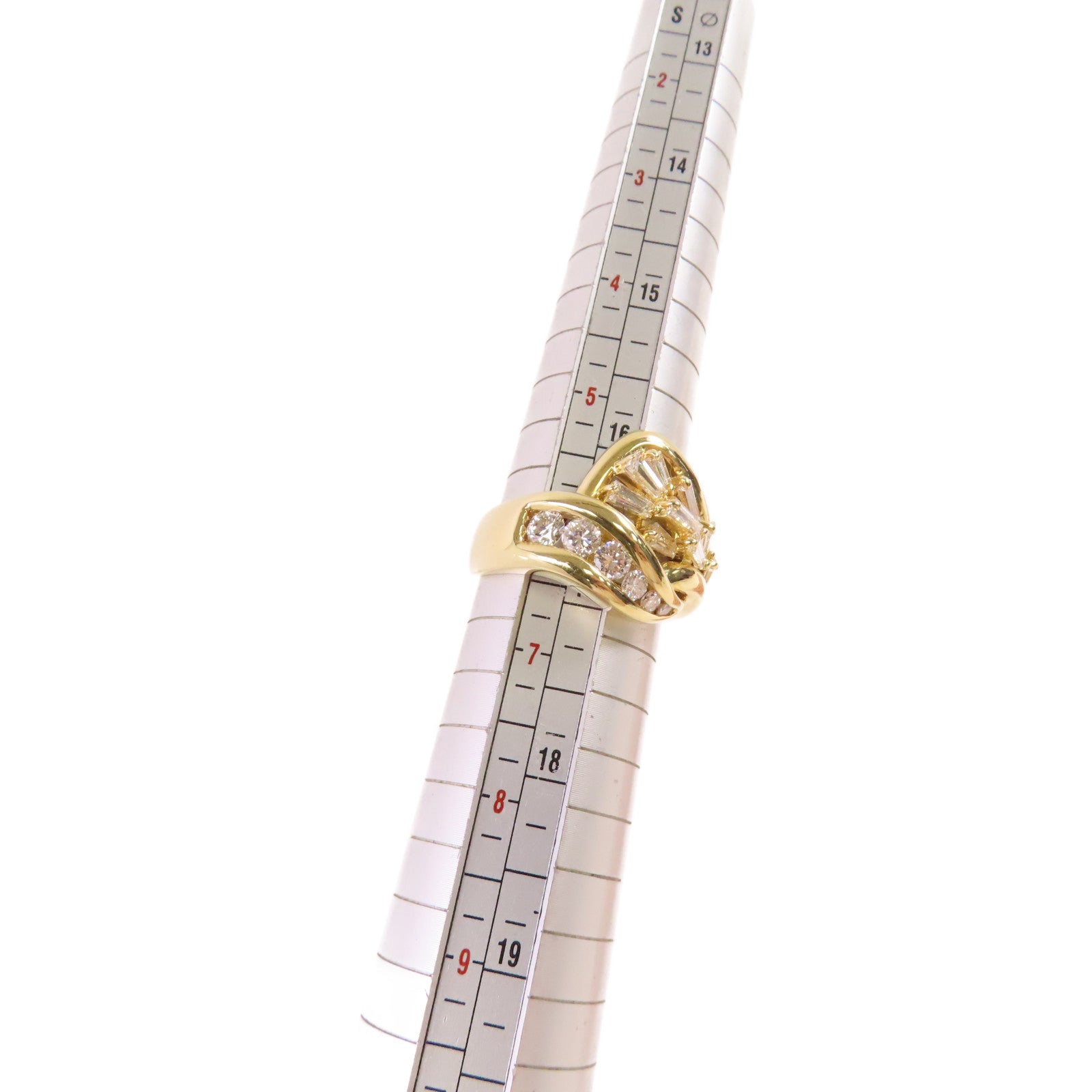 JEWELRY 【激減優惠】18K黃金/1.37ct鑽石Diamond Ring戒指US#6.25