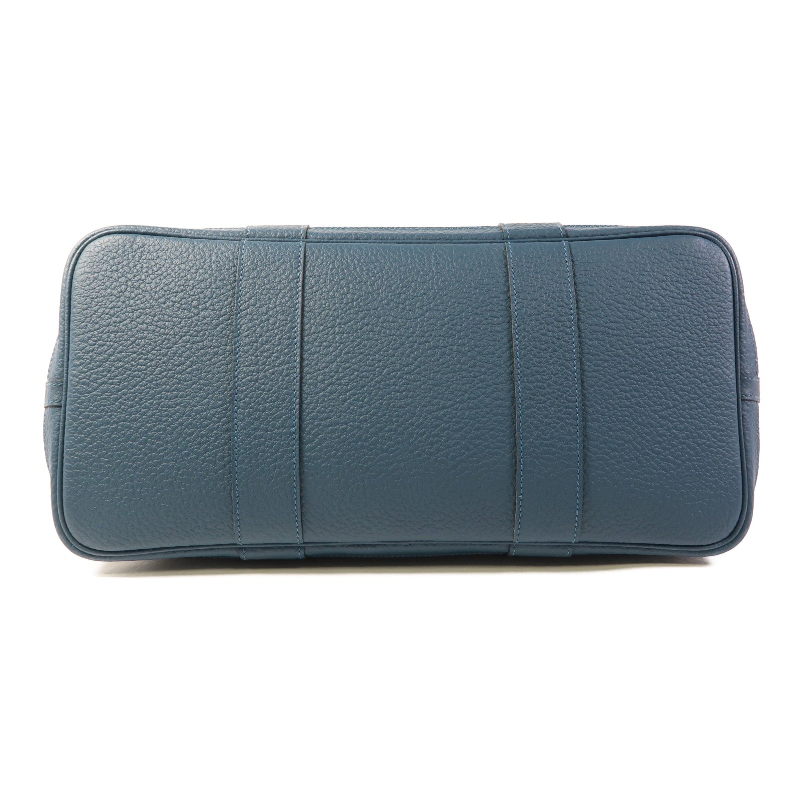 HERMES 【激減優惠】Negonda皮革Garden Party PM手挽袋Bleu Outremer