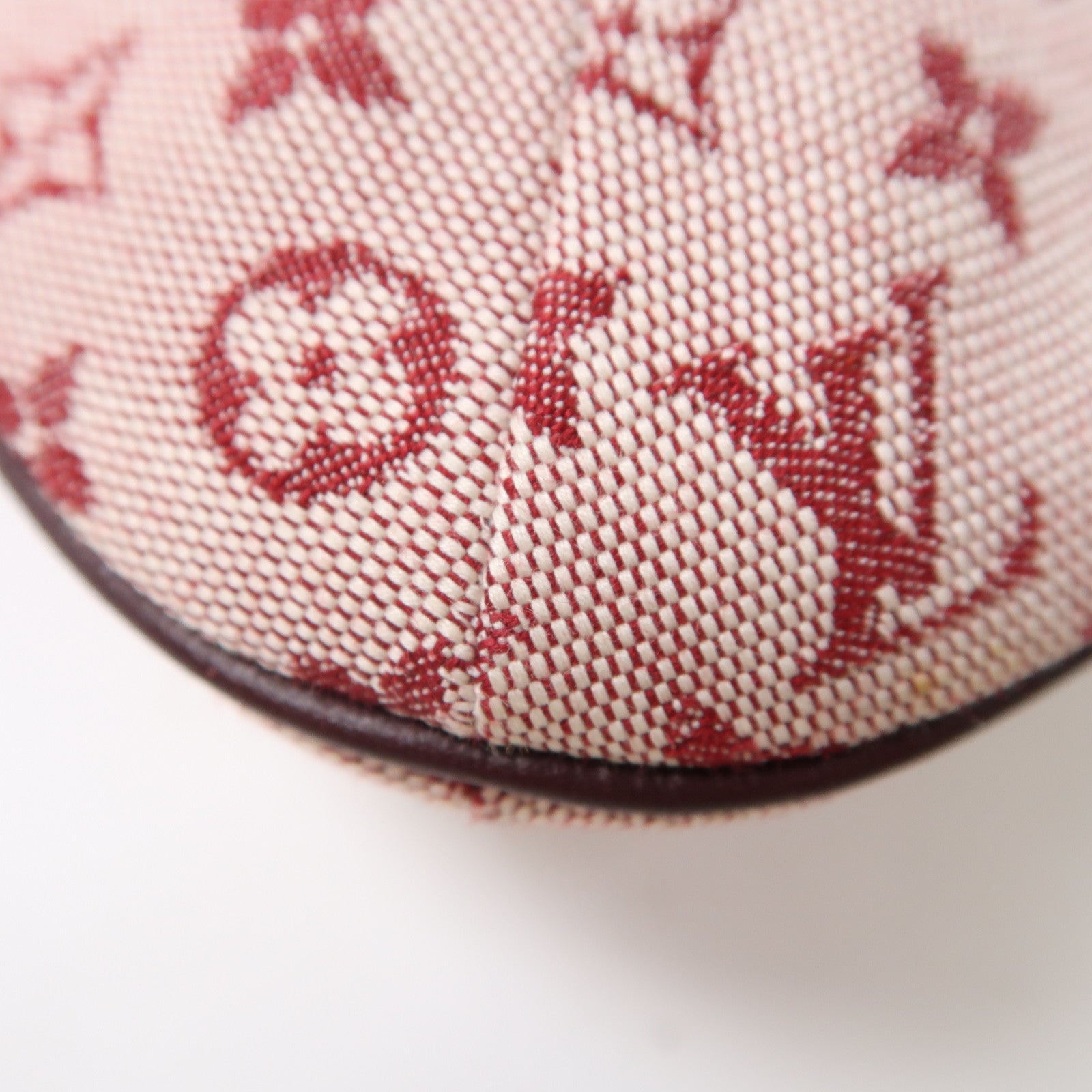 LOUIS VUITTON Monogram Mini Francoise金扣手挽肩背兩用袋紅色