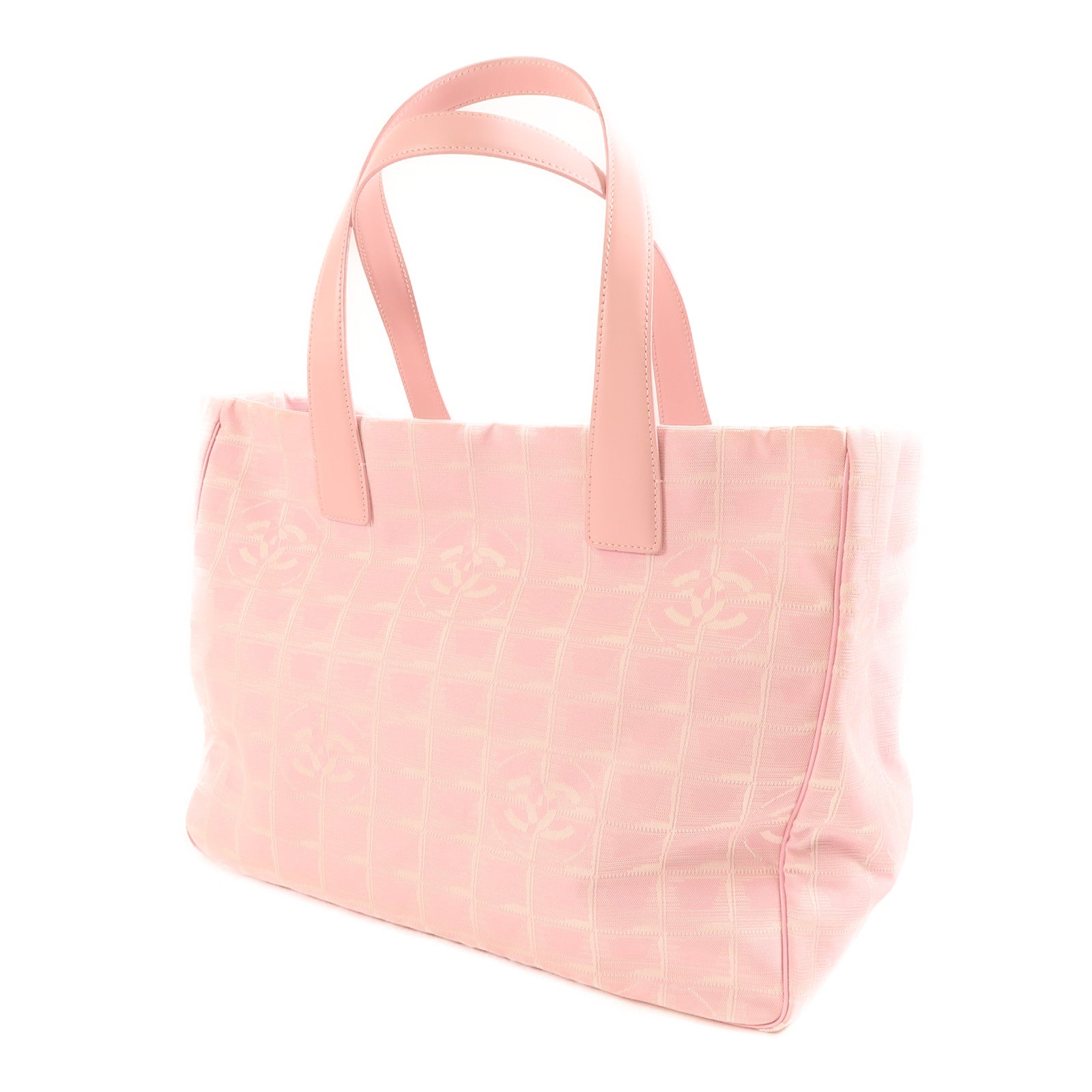 CHANEL 尼龍New Travel Line Tote金扣肩背袋/手挽袋