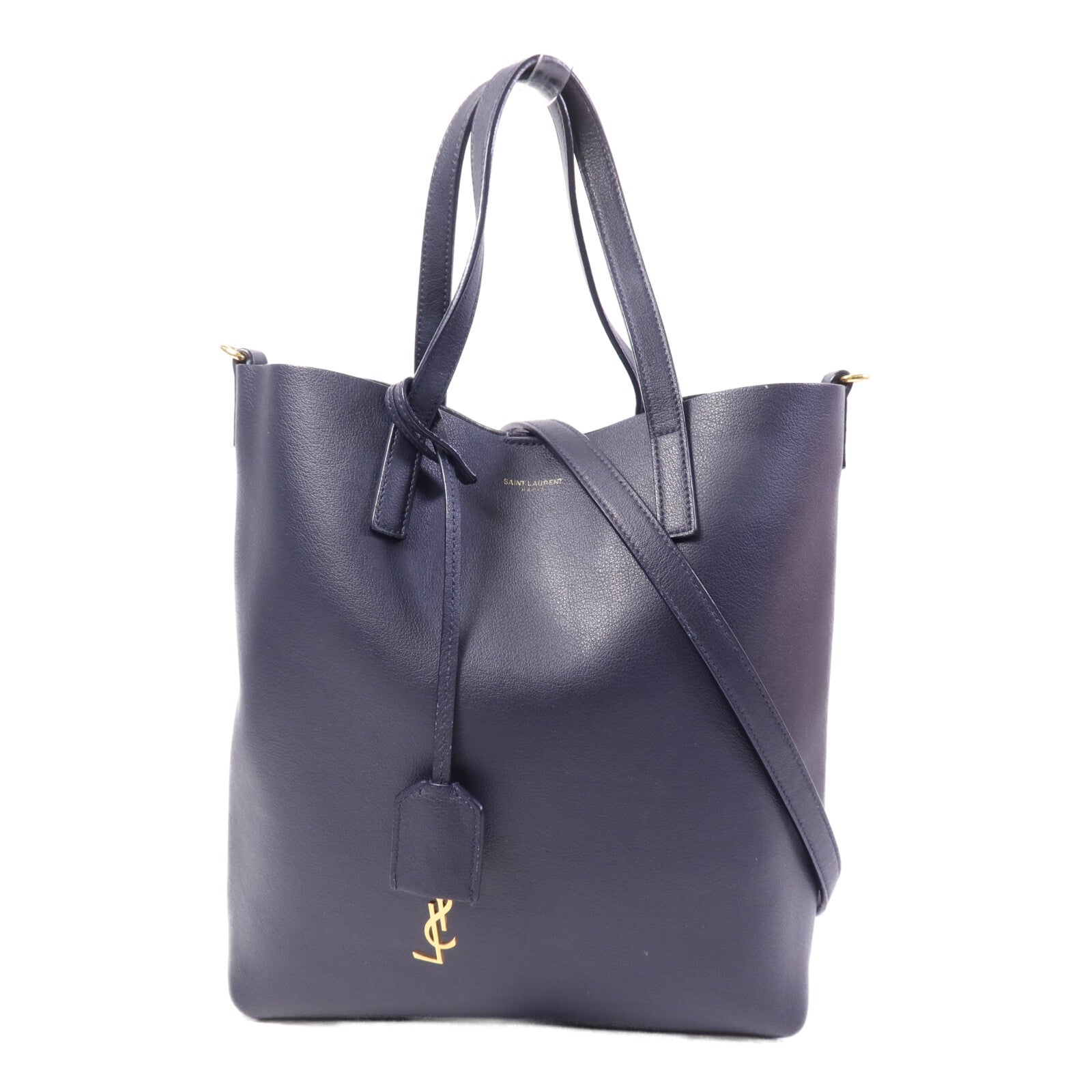 SAINT LAURENT 牛皮皮革2 Way Shoulder Bag金扣手挽肩背兩用袋