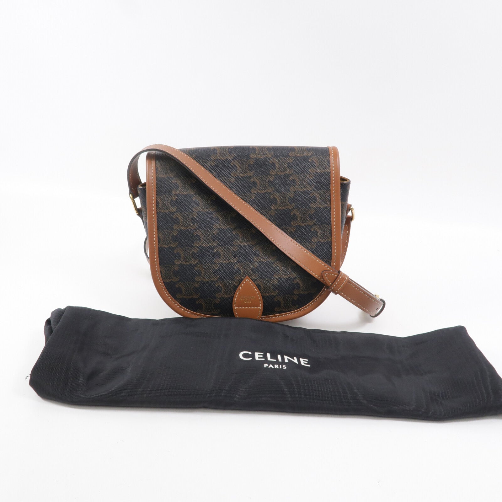 CELINE 塗層帆布Folco肩背袋