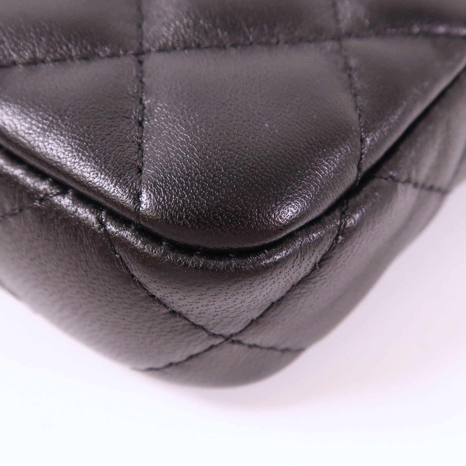 CHANEL 牛皮皮革Chain Shoulder Bag銀扣鏈帶肩背袋