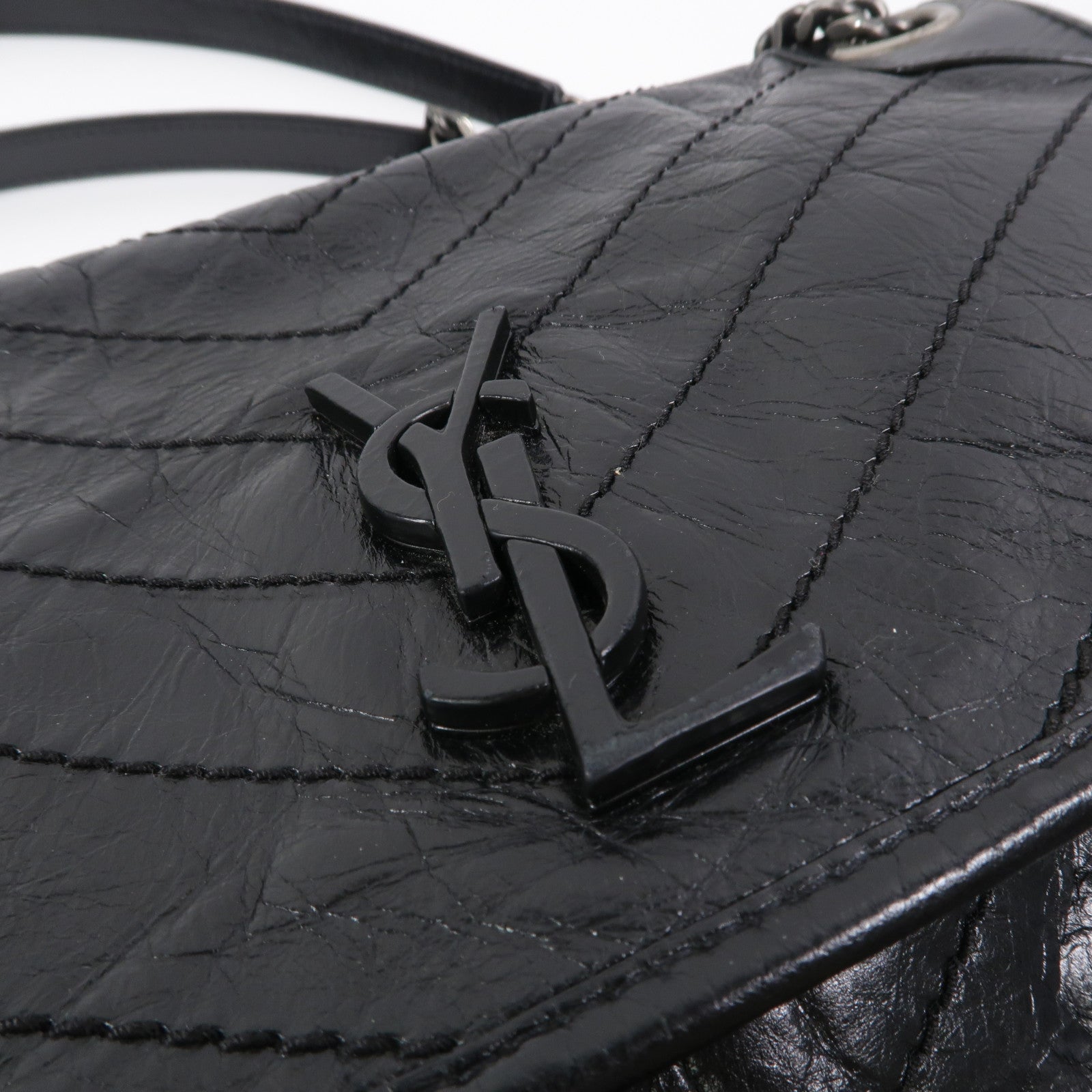 YVES SAINT LAURENT 牛皮皮革Niki Medium鏈帶肩背袋