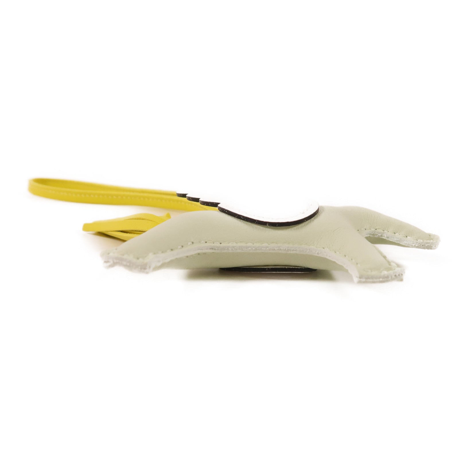 HERMES 【激減優惠】Swift皮革Rodeo Pegase PM掛飾White/Yellow