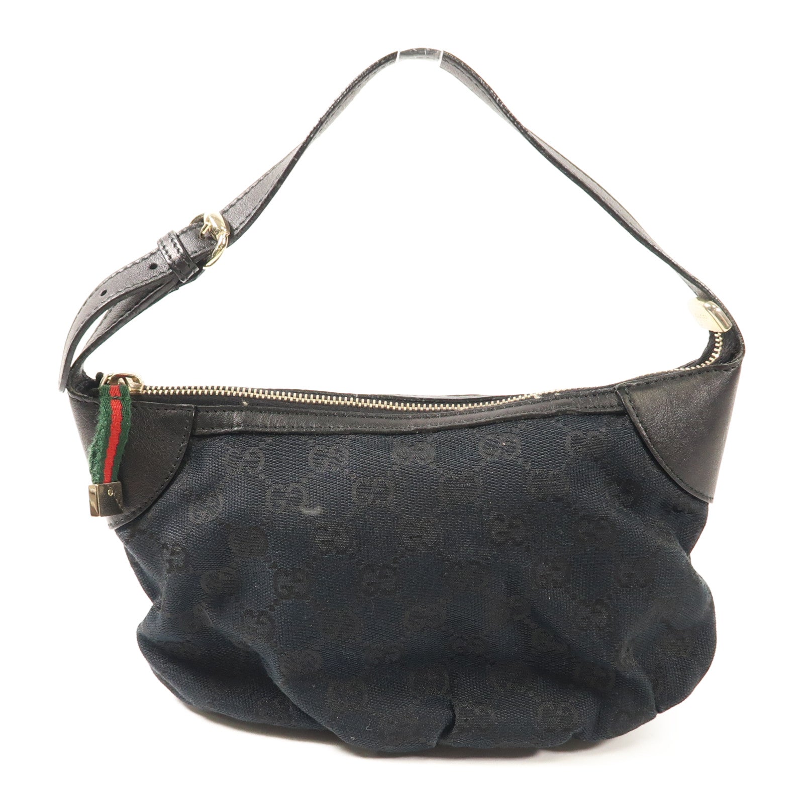 GUCCI 帆布Accessory Pouch金扣手挽袋