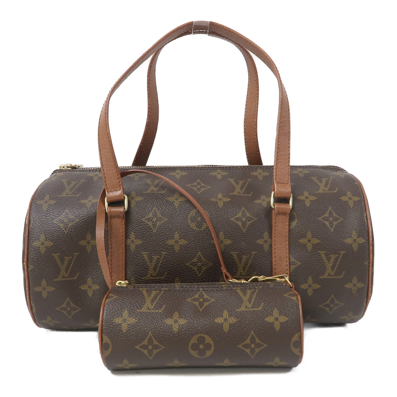 LOUIS VUITTON 【激減優惠】Monogram Papillon 30金扣肩背袋啡色