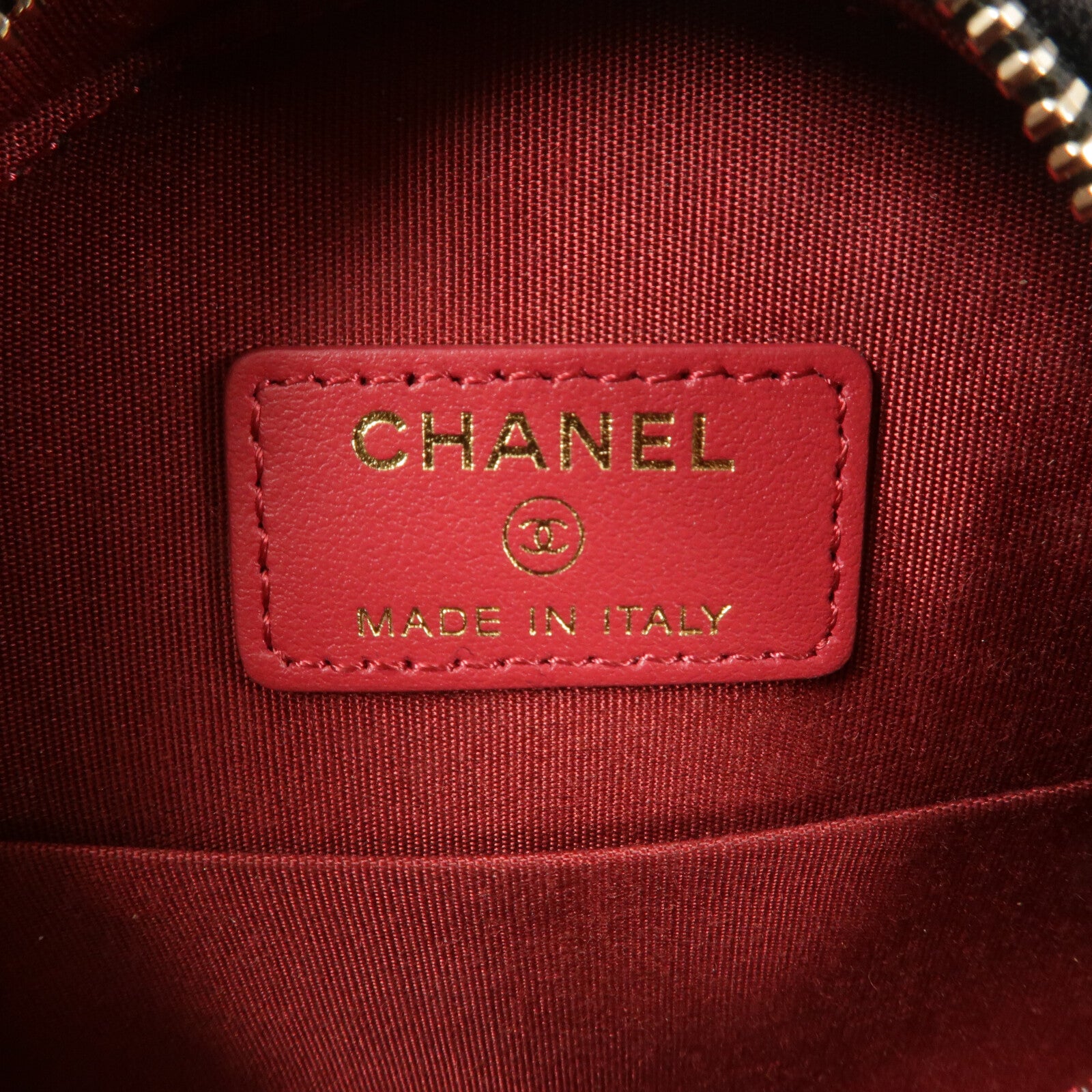 CHANEL 棉布Round 19 Clutch With Chain鏈帶手挽肩背兩用袋