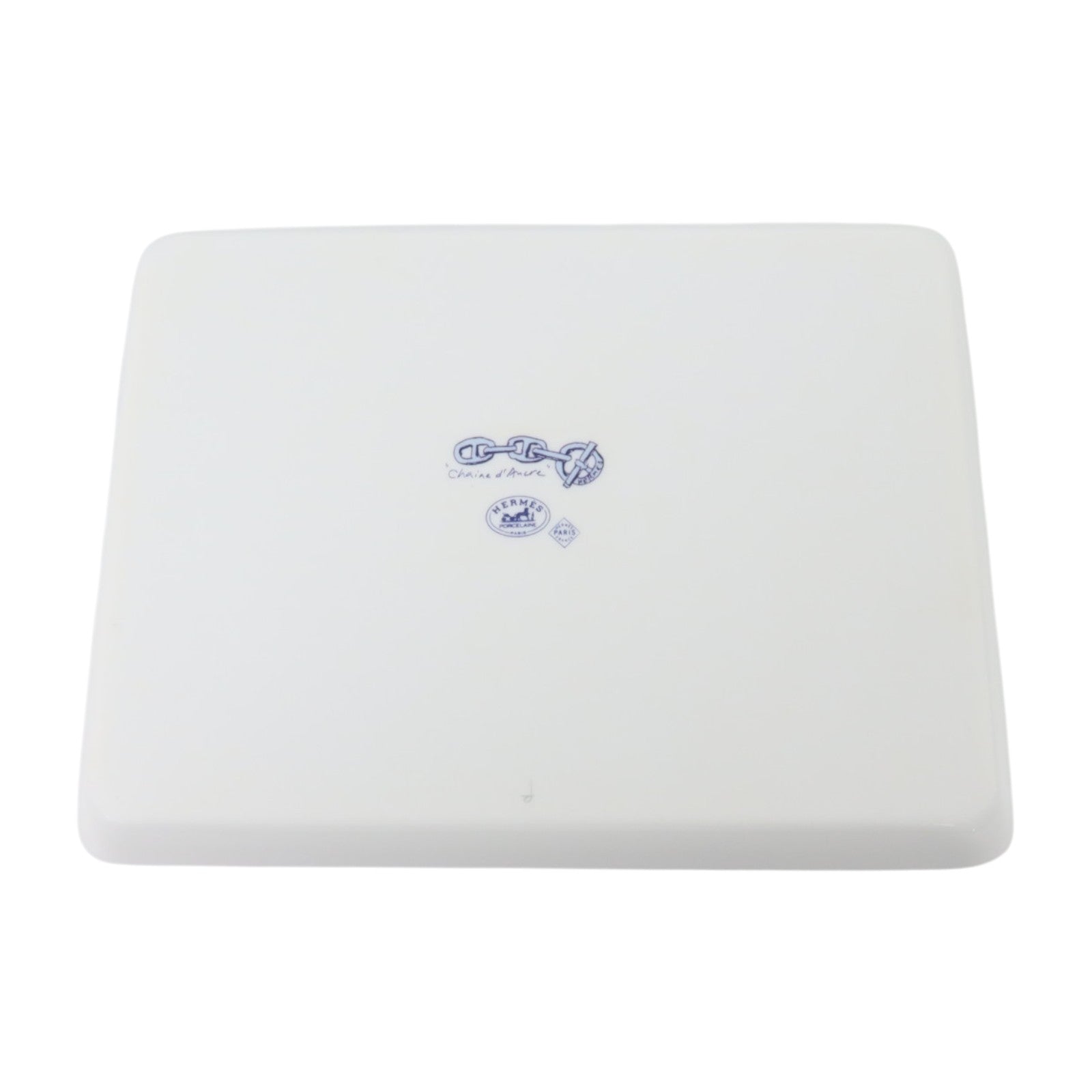 HERMES 瓷器Chaine d'Ancre Square Plate盤子