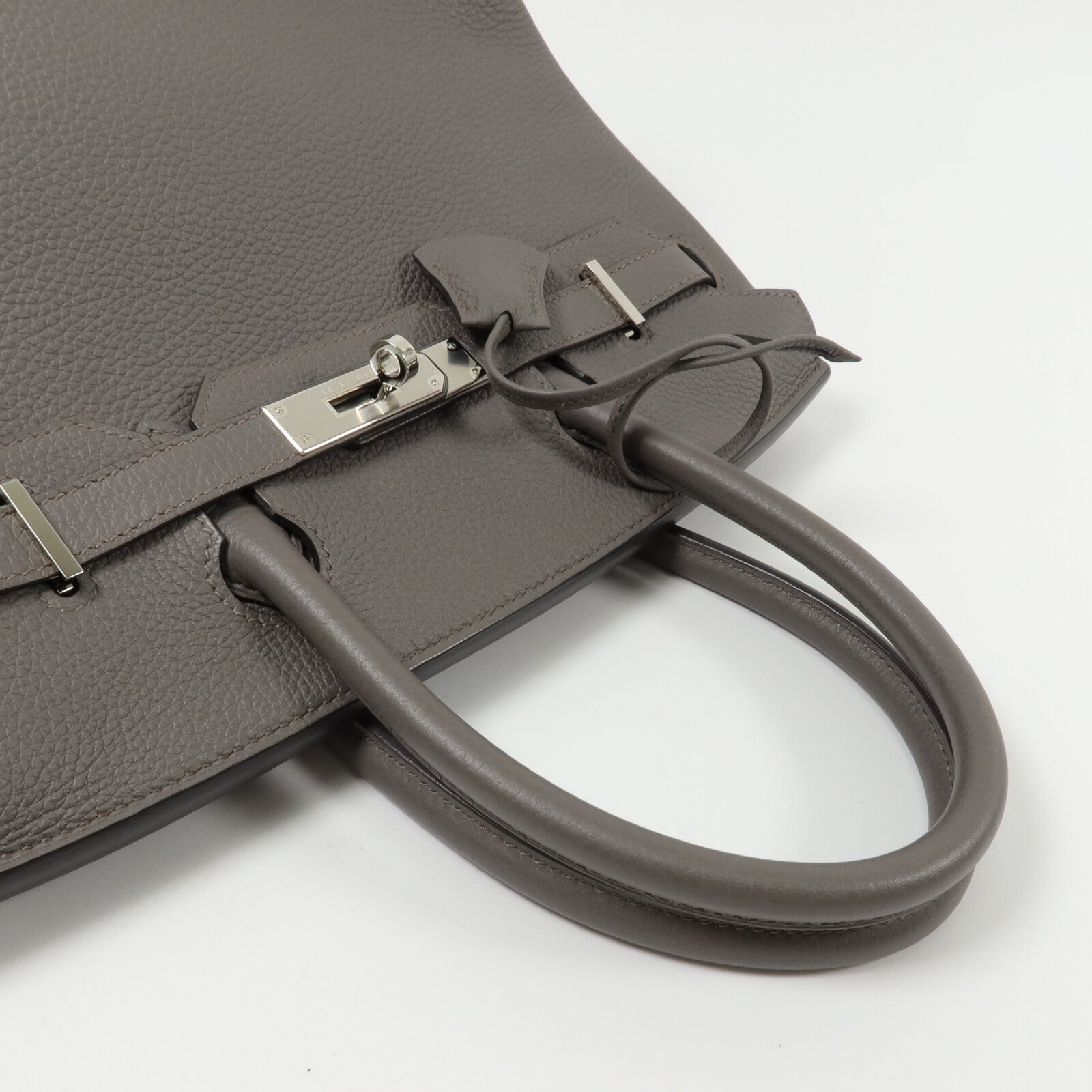 HERMES Togo皮革Birkin 30手挽袋Etain