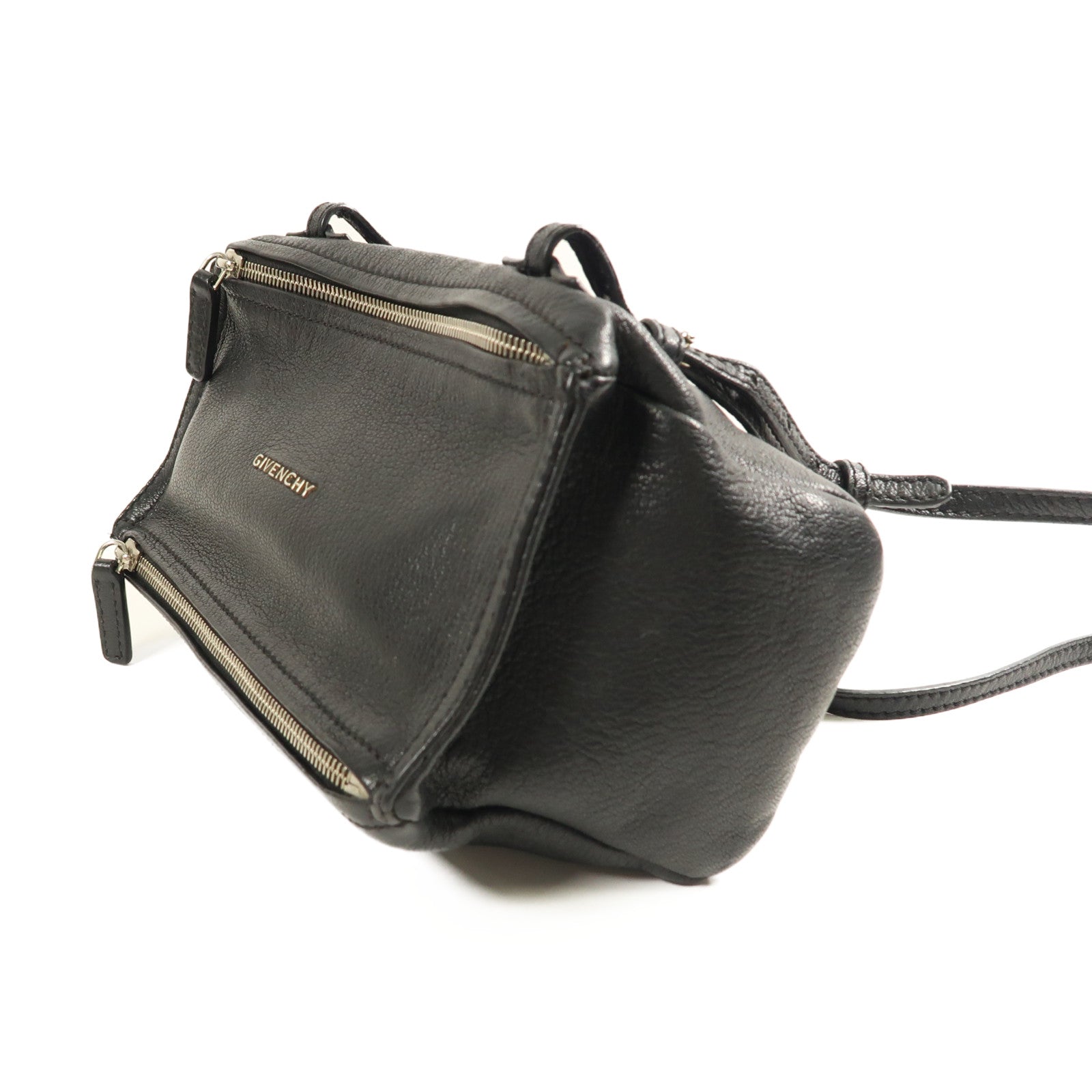 GIVENCHY 牛皮皮革Shoulder Bag銀扣肩背袋