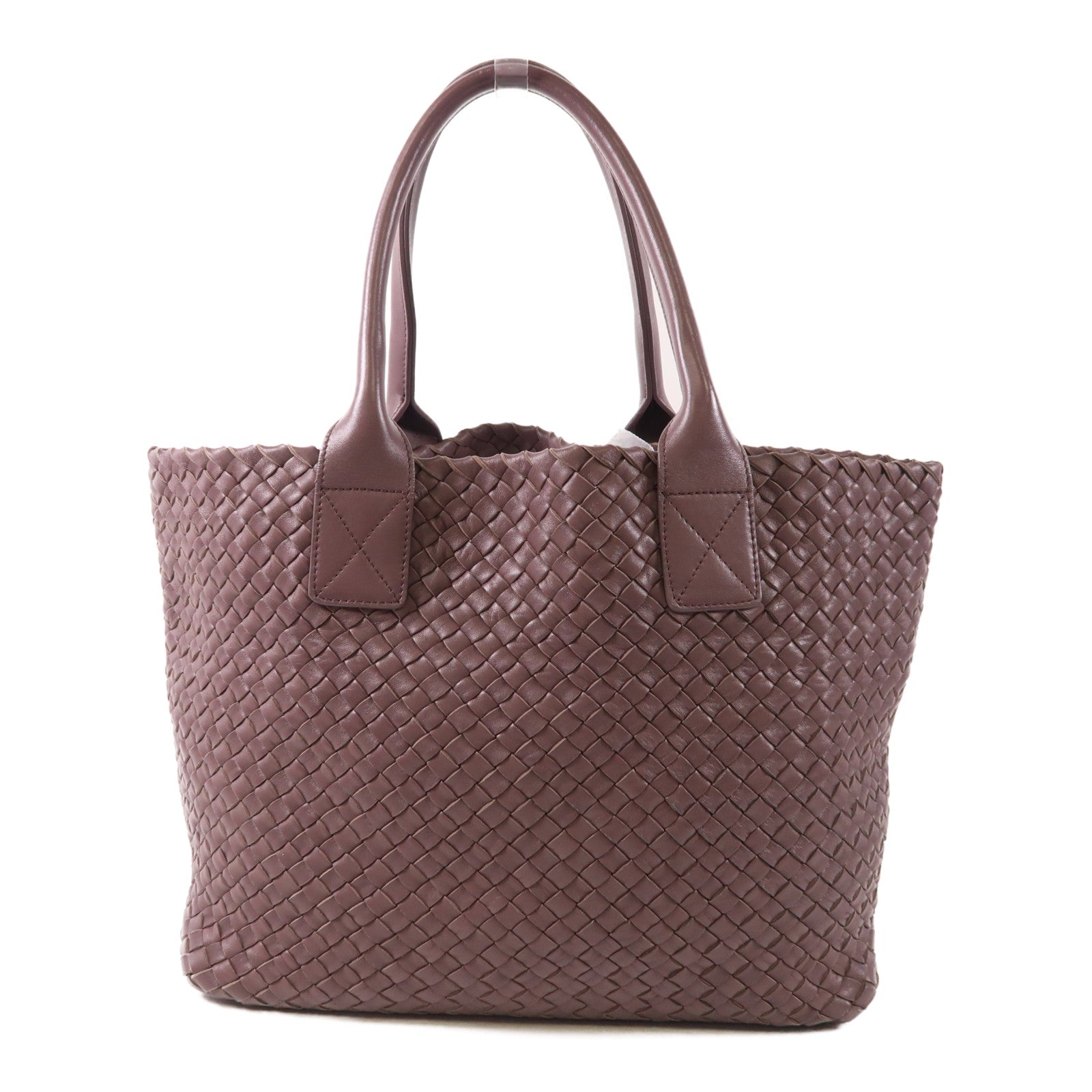 BOTTEGA VENETA BV Tote Bag Lambskin Leather Purple 141498