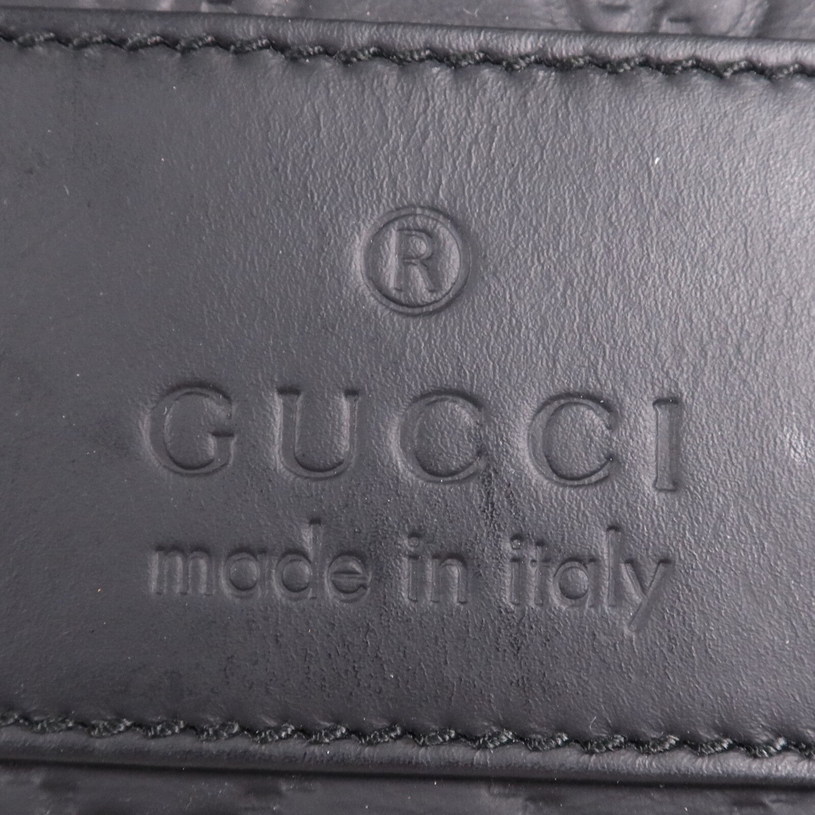 GUCCI 牛皮皮革Hand Bag銀扣手挽袋