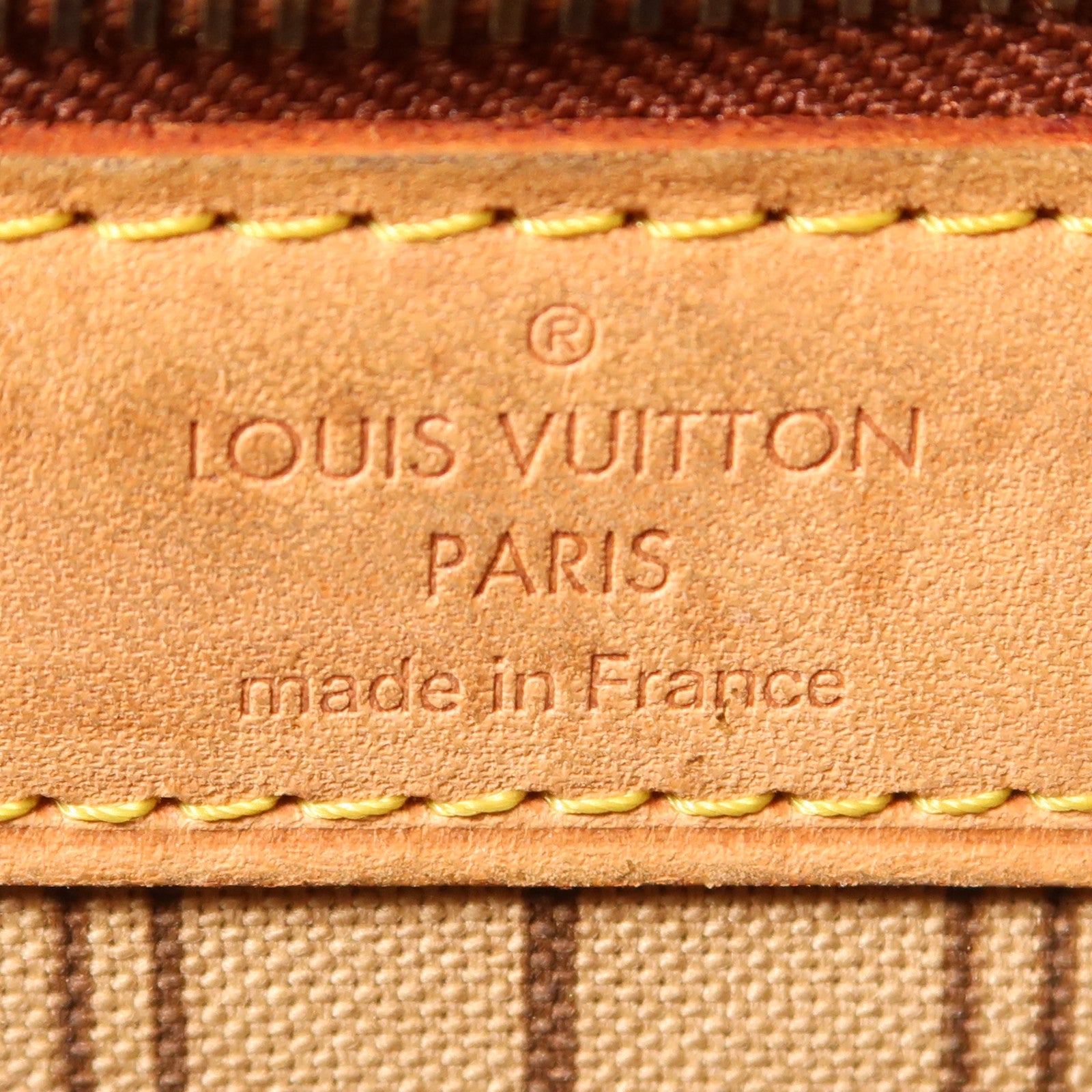 LOUIS VUITTON Monogram Neverfull MM金扣手挽袋