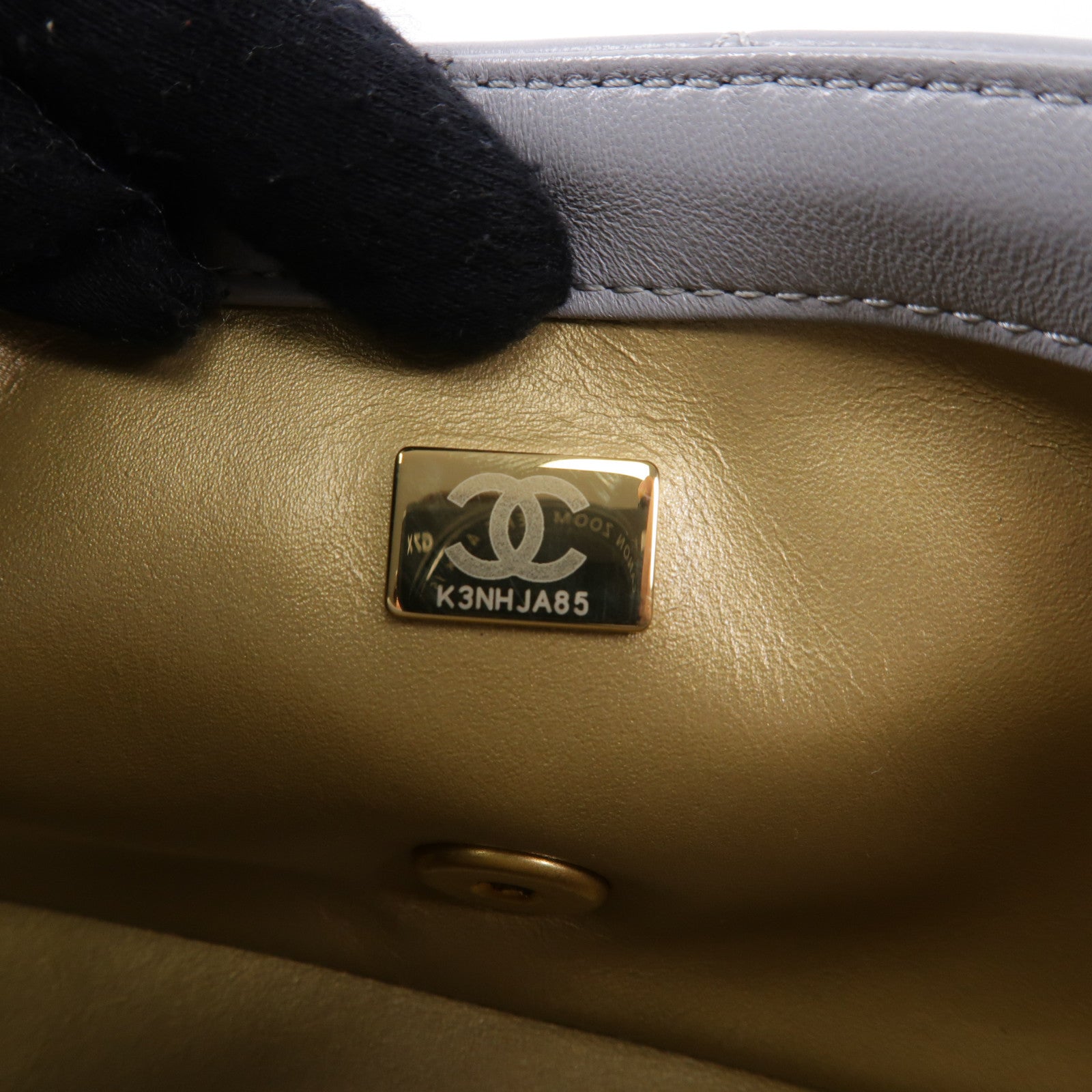 CHANEL 羊皮皮革Classic 20金扣鏈帶肩背袋