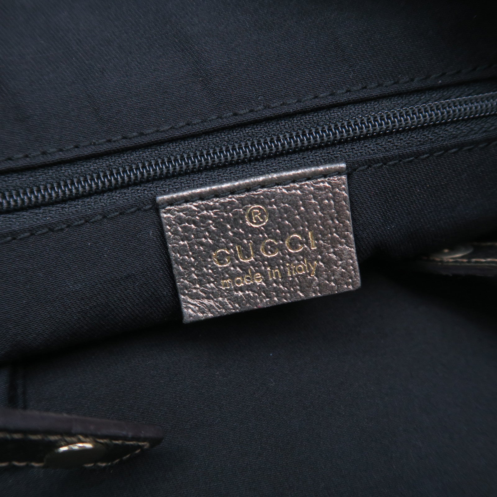 GUCCI 【激減優惠】帆布Shoulder Bag金扣肩背袋啡色/灰色