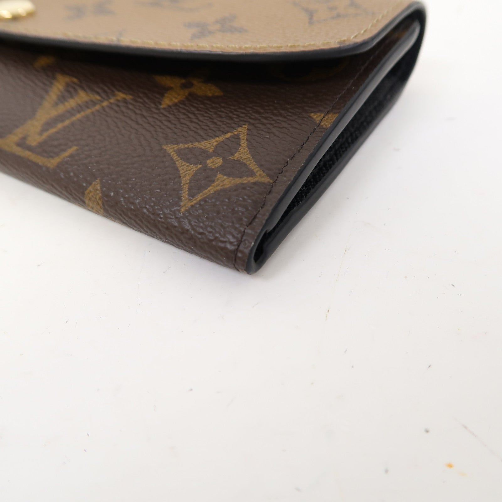 LOUIS VUITTON Monogram Emilie金扣長錢包啡色