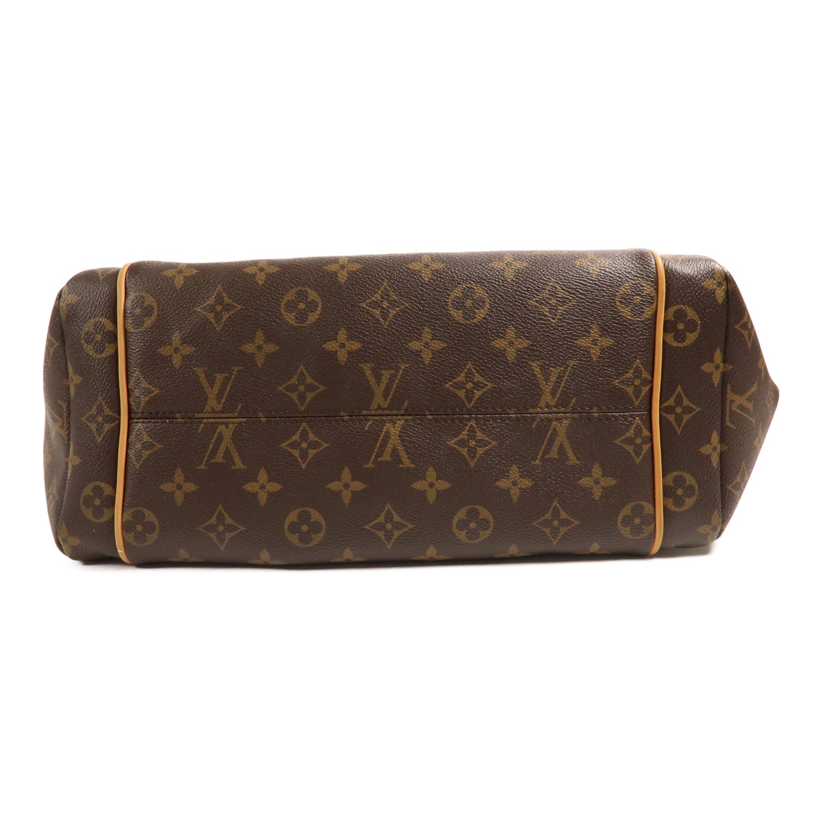 LOUIS VUITTON Monogram Totally MM金扣肩背袋棕色