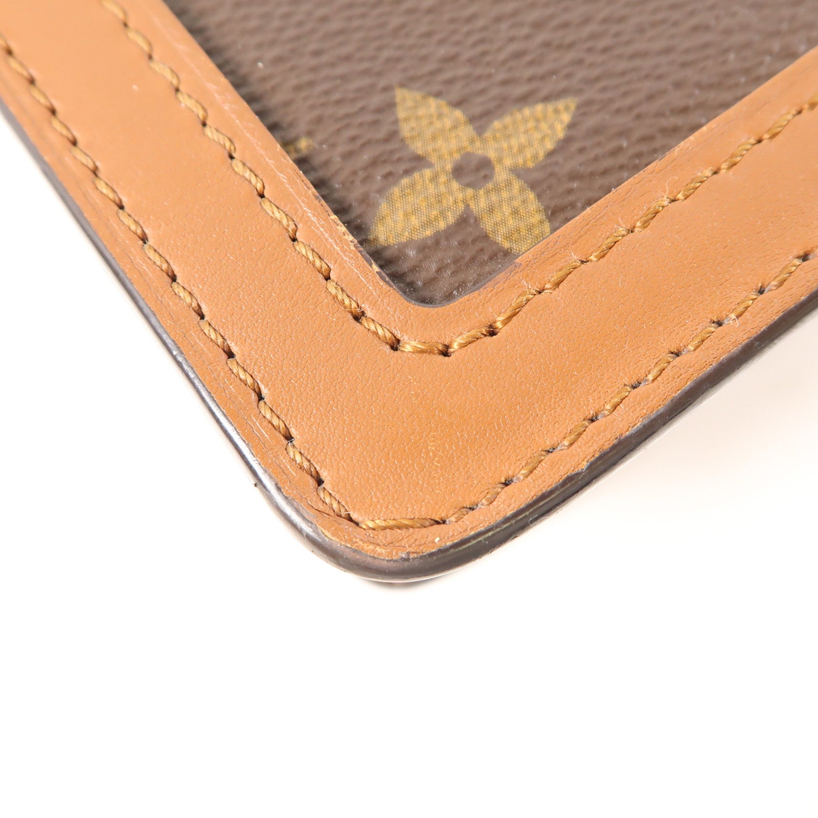 LOUIS VUITTON Monogram/Monogram Reverse Dauphine MM金扣手挽肩背兩用袋棕色