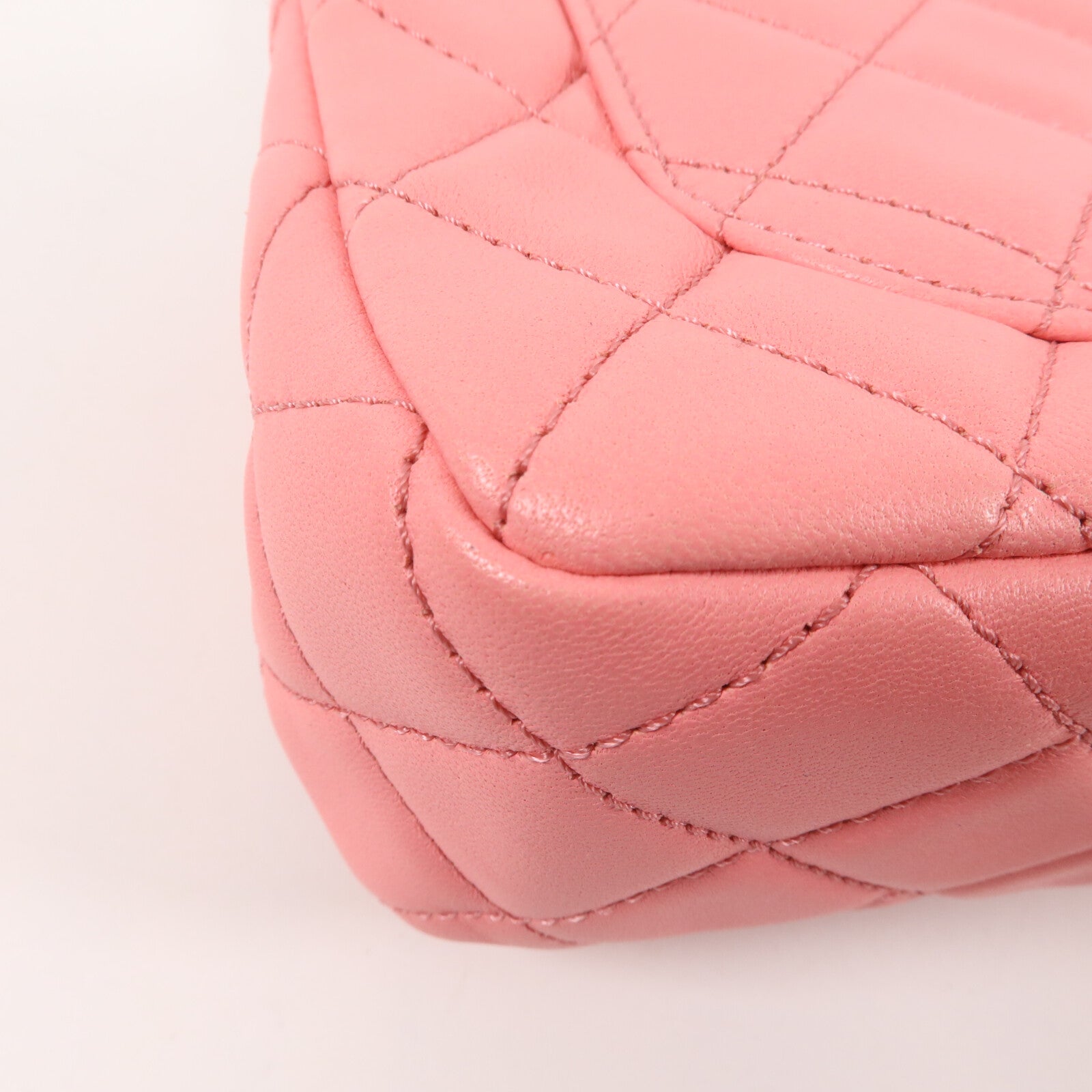 CHANEL 羊皮皮革Mini Flap Bag With Gold Ball鏈帶肩背袋