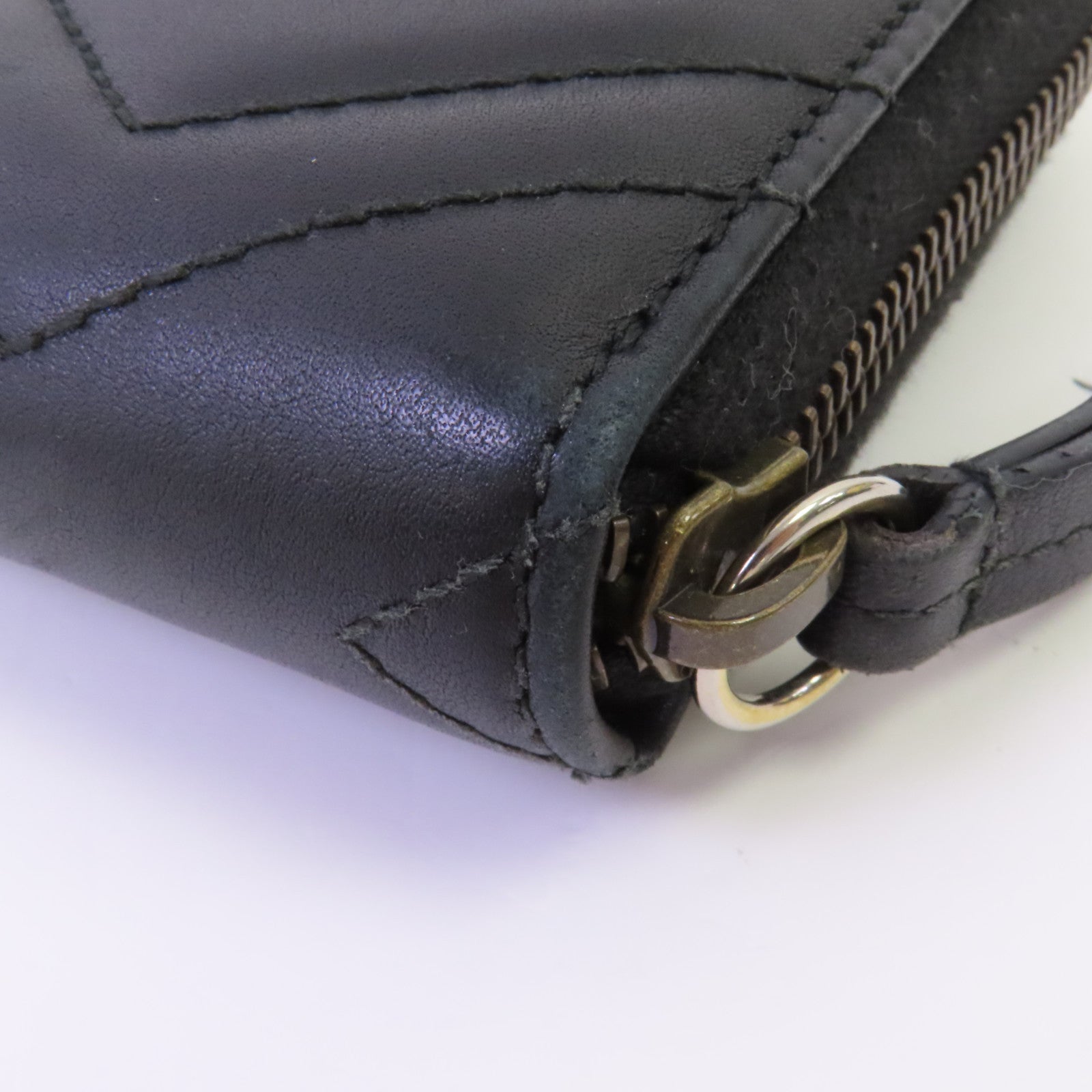 GUCCI 【激減優惠】牛皮皮革GG Marmont Long Wallet金扣拉鏈長錢包