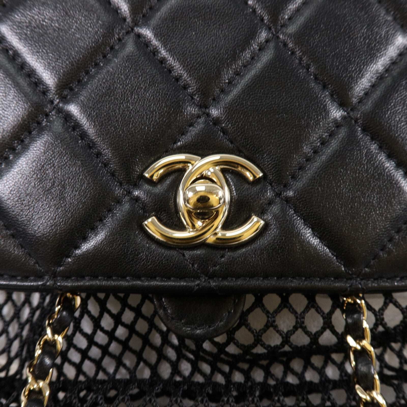 CHANEL 羊皮皮革Backpack背包