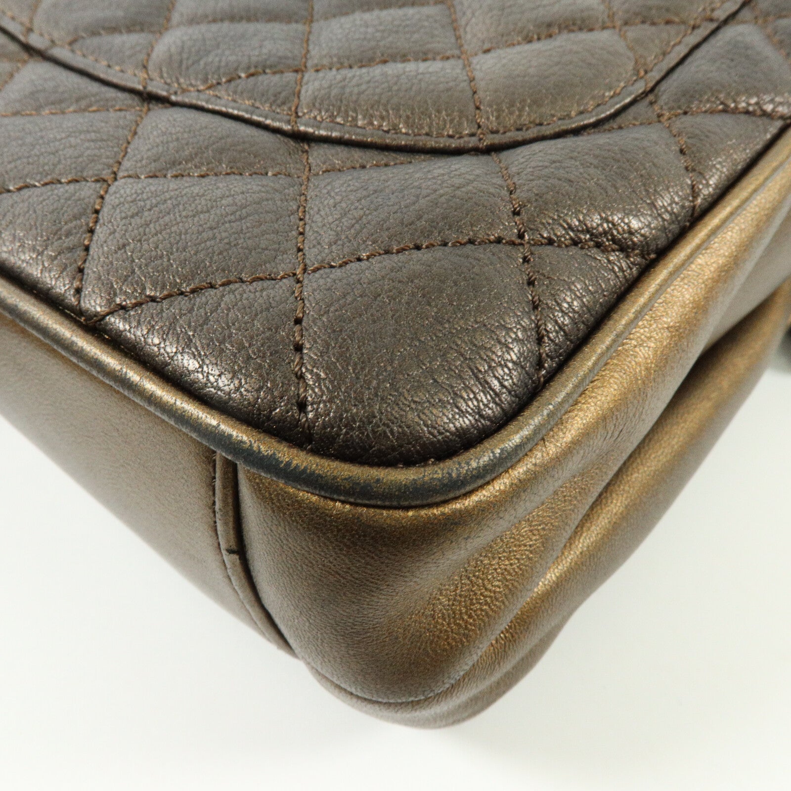 CHANEL 牛皮皮革Shoulder Bag鏈帶肩背袋