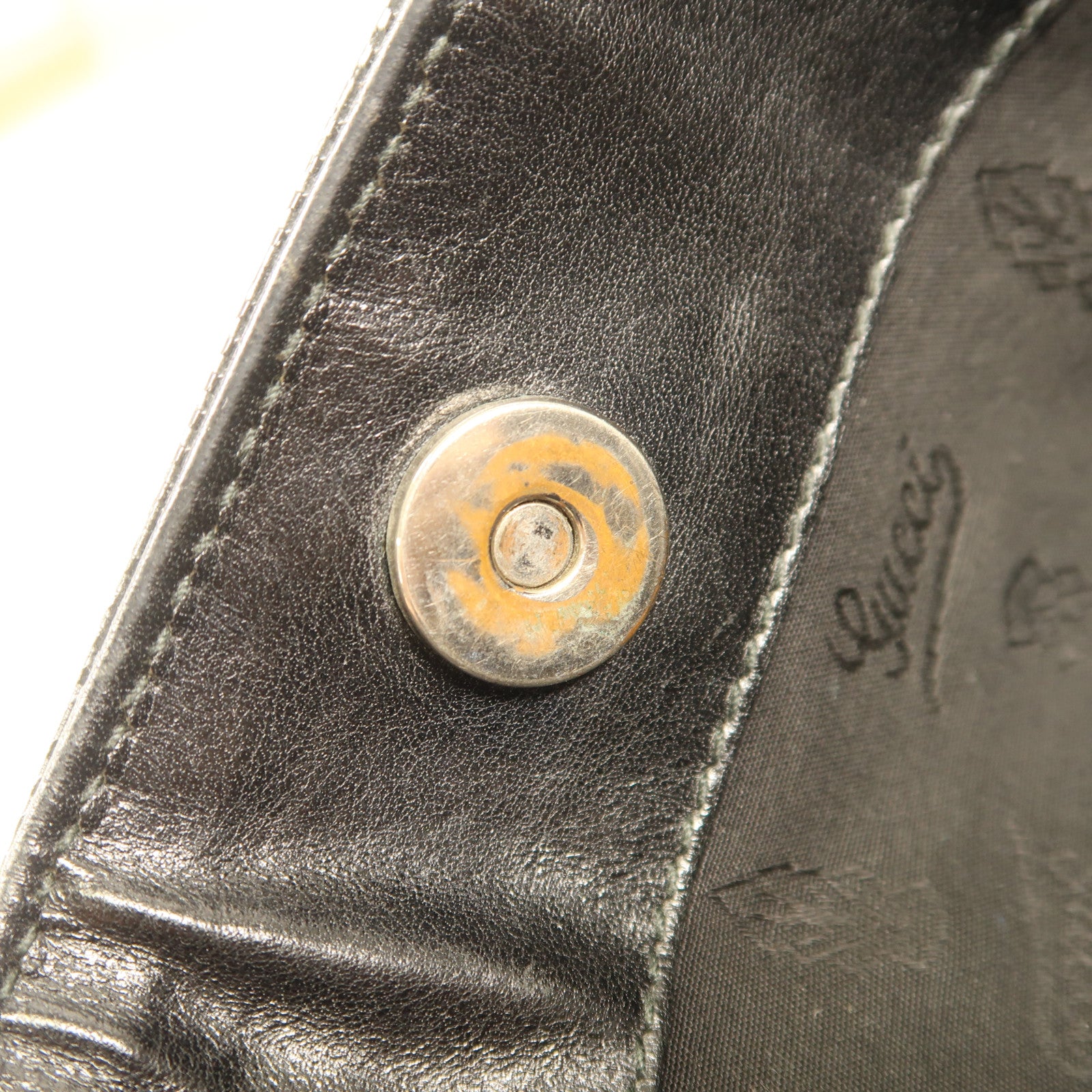 GUCCI PVC Shoulder Bag銀扣肩背袋