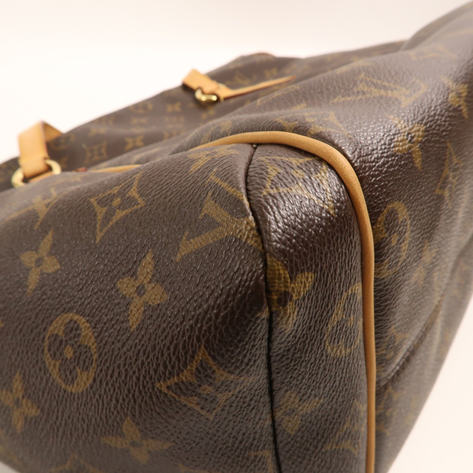 LOUIS VUITTON Monogram Totally MM金扣肩背袋棕色
