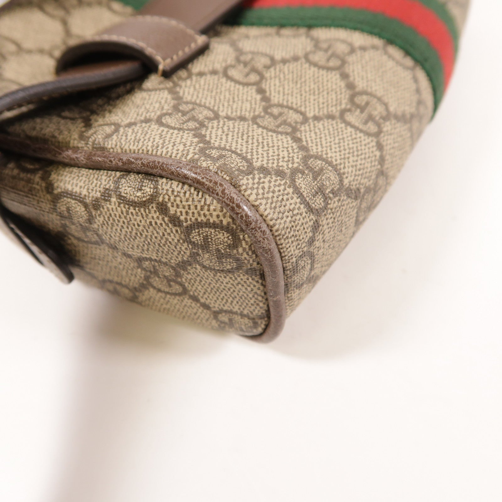 GUCCI GG Ophidia Waist Bag PVC coated canvas 517076 Brown