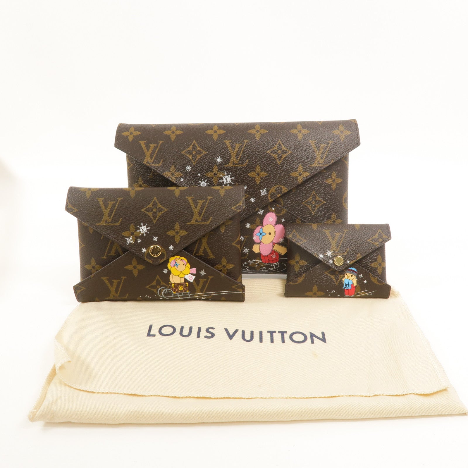 LOUIS VUITTON Monogram Pochette Kirigami手拿包