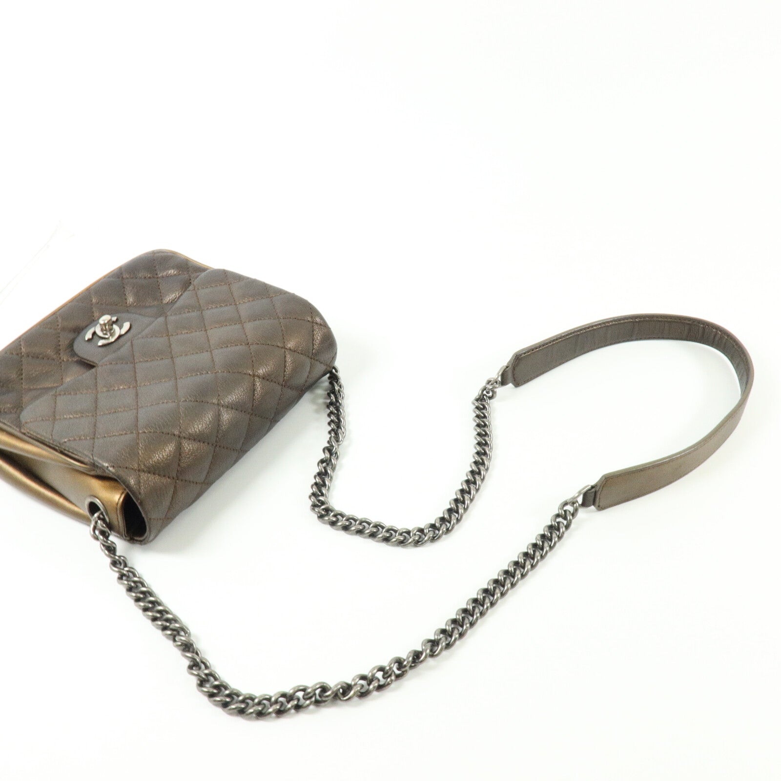 CHANEL 牛皮皮革Shoulder Bag鏈帶肩背袋