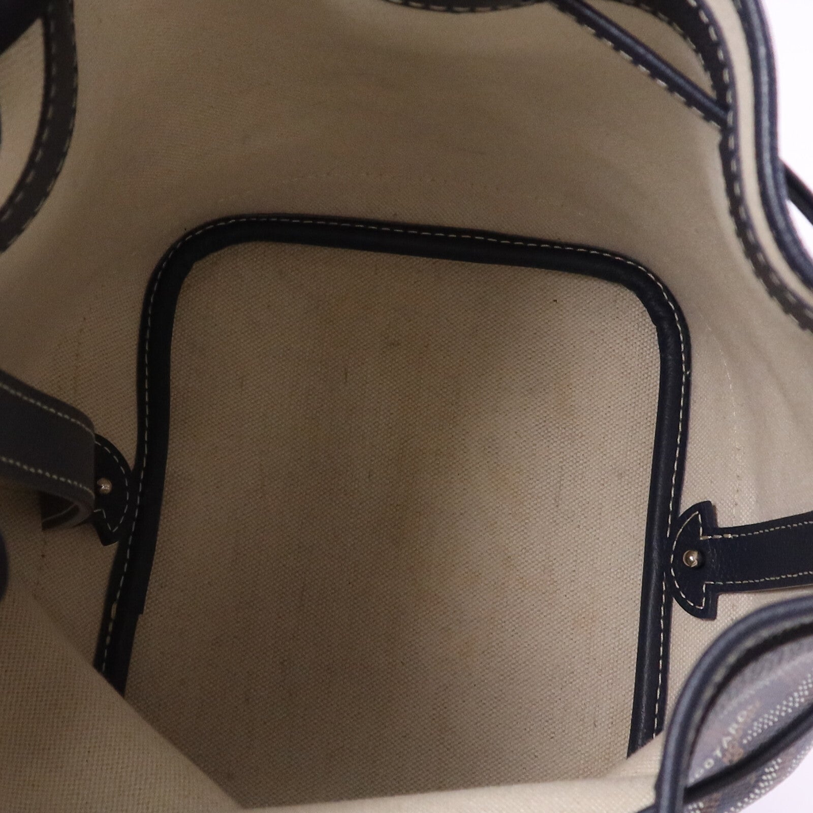 GOYARD 塗層帆布Petit Flot Bucket銀扣肩背袋