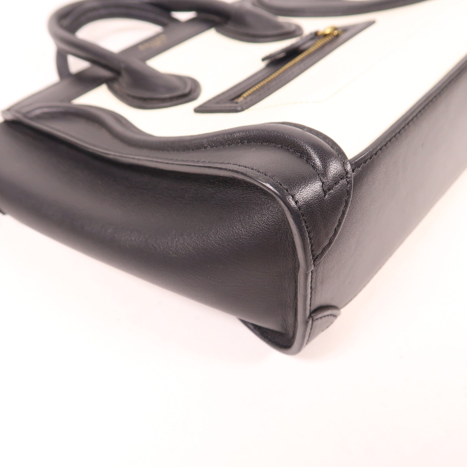 CELINE 牛皮皮革Nano Luggage金扣手挽肩背兩用袋