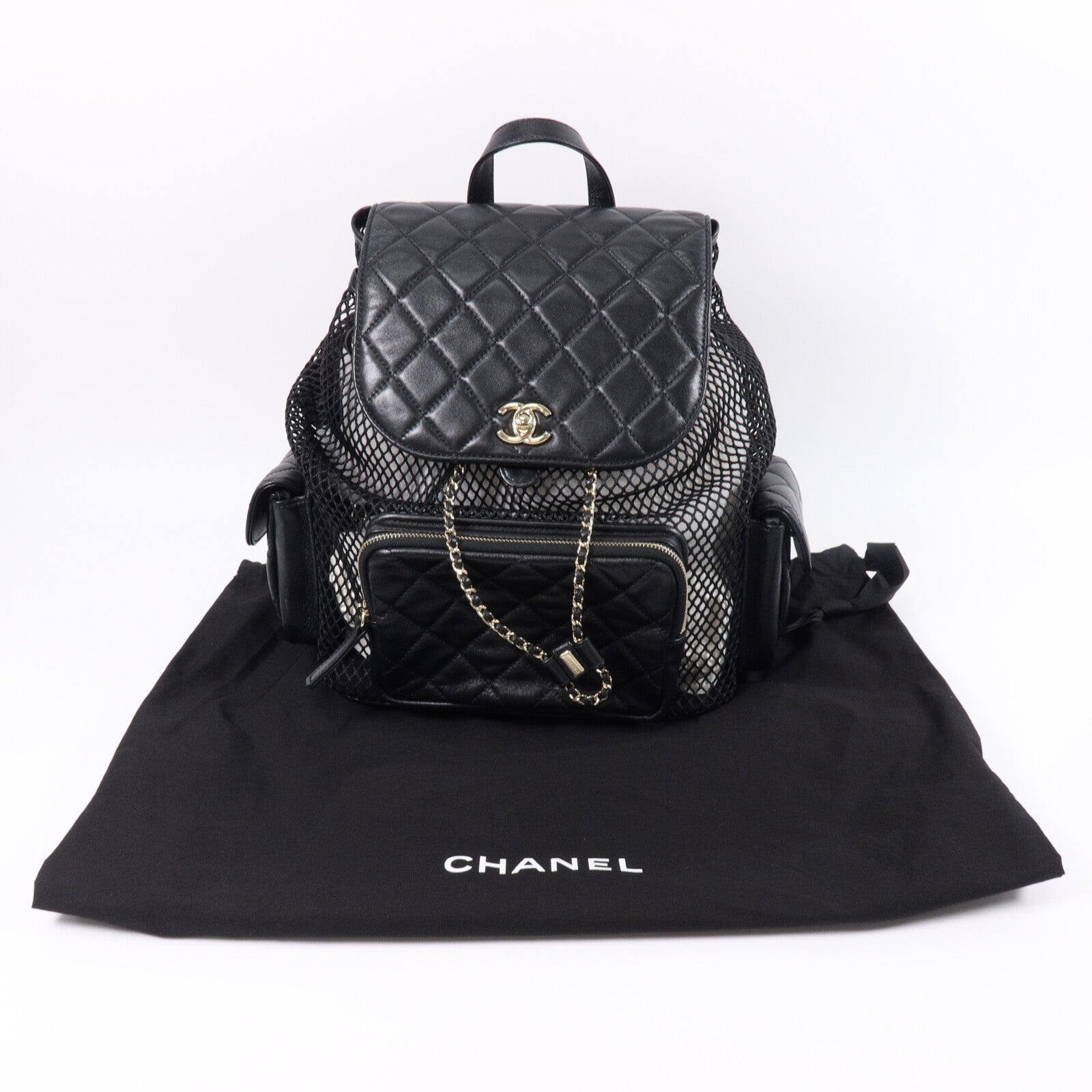 CHANEL 羊皮皮革Backpack背包