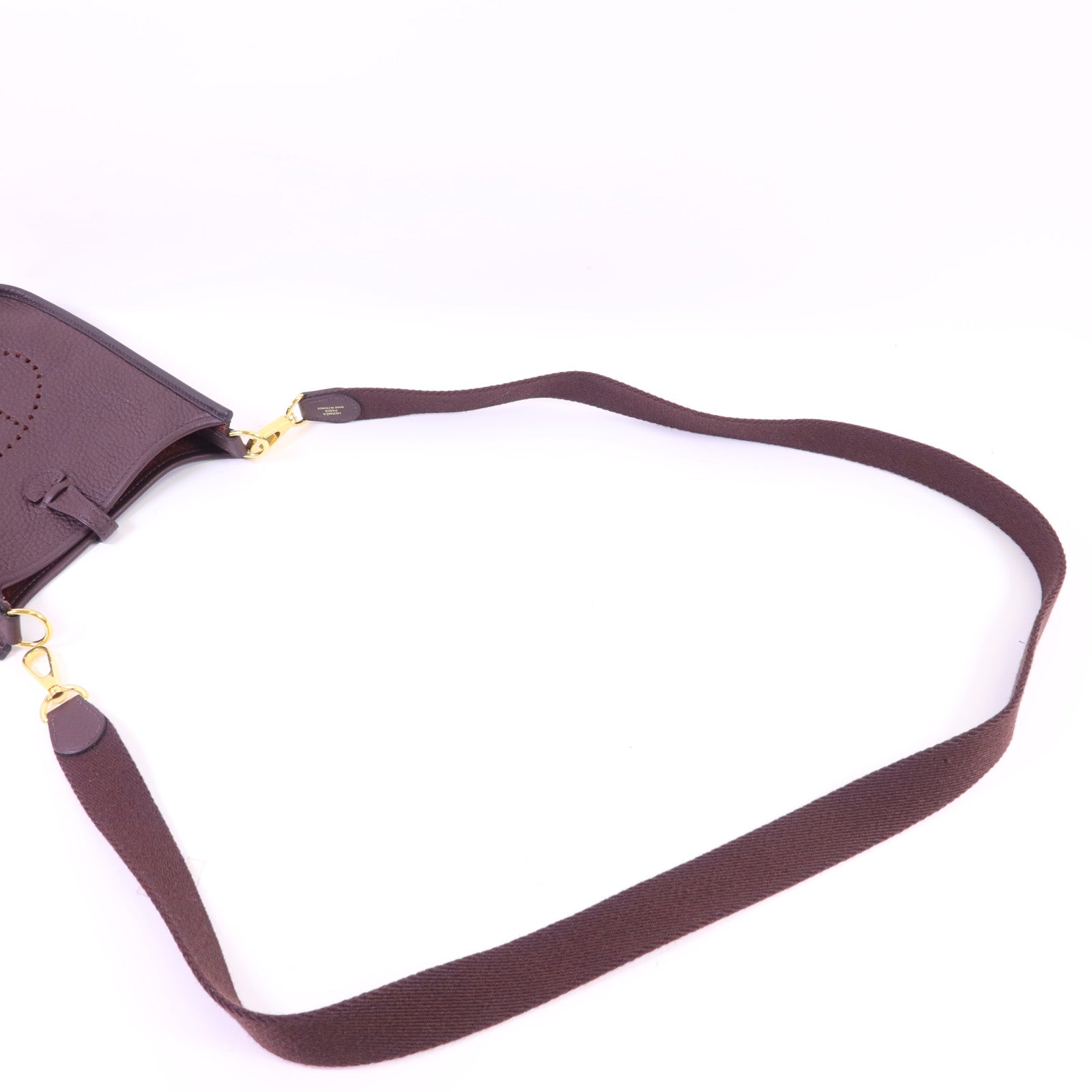 HERMES Clemence皮革Evelyne TPM金扣肩背袋
