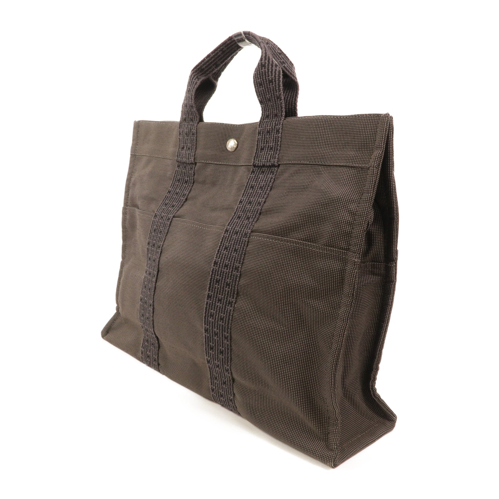 HERMES 帆布Her Line MM手挽袋