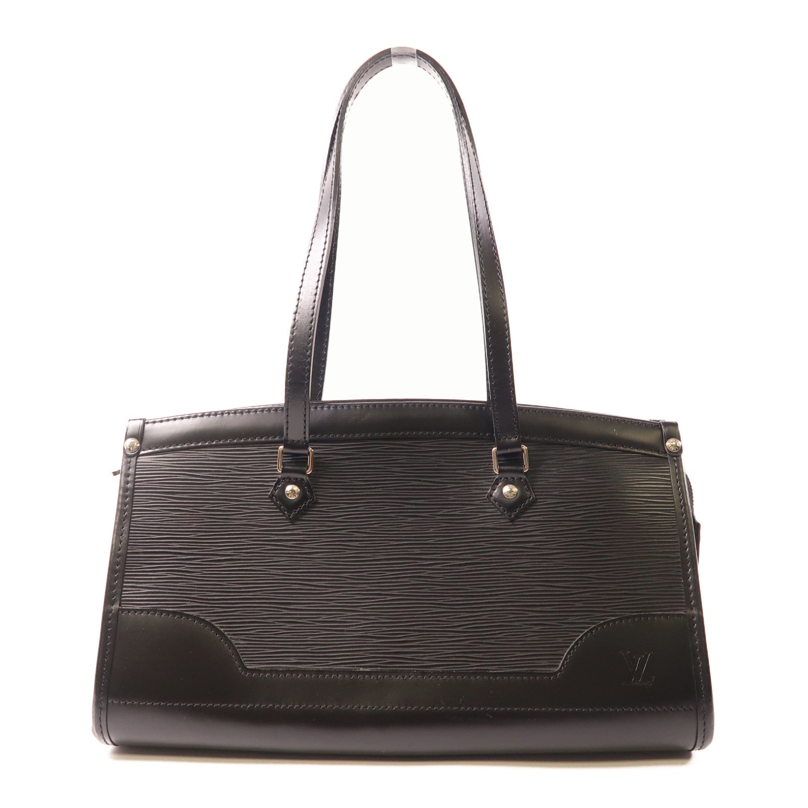 LOUIS VUITTON Epi Madeleine PM銀扣肩背袋黑色