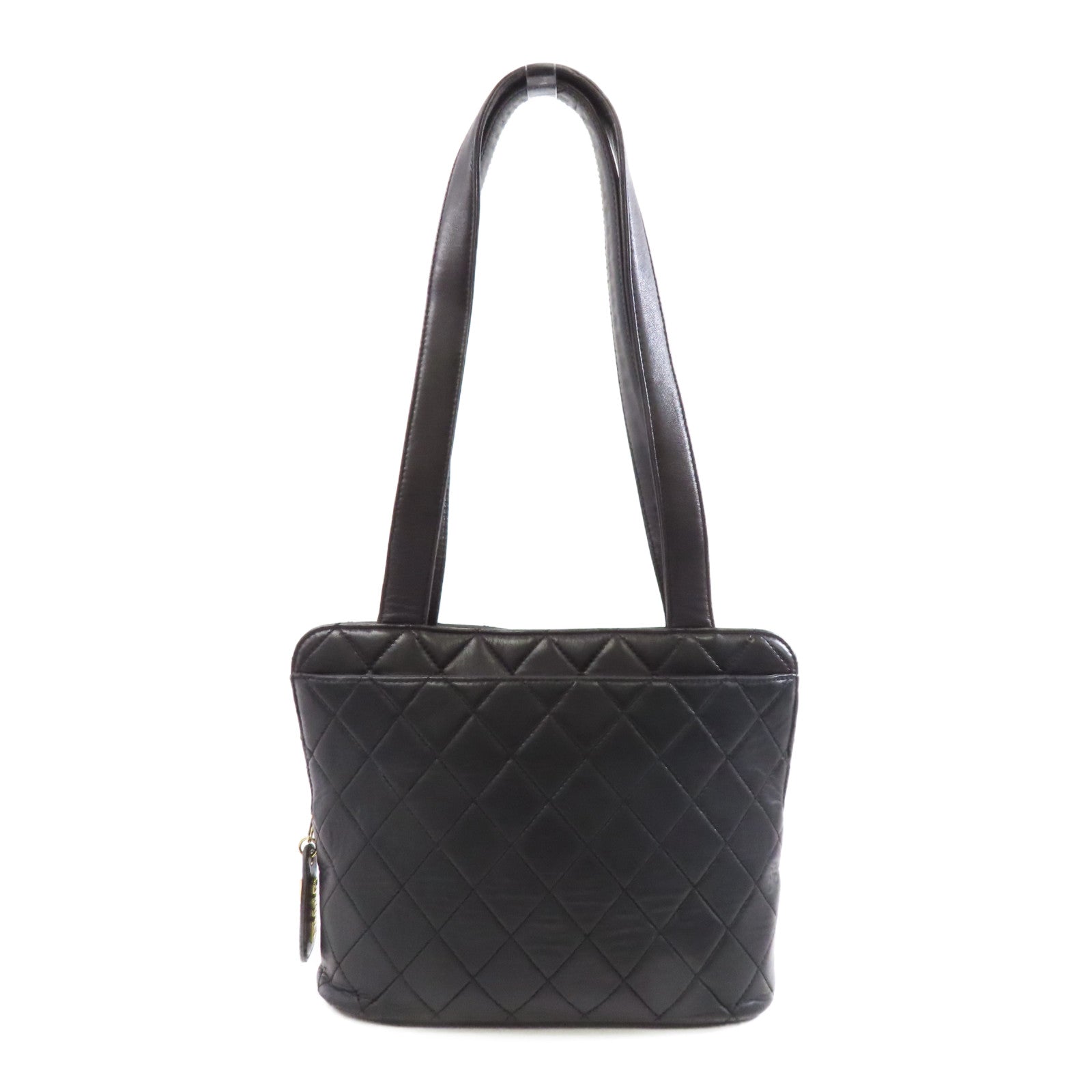 CHANEL 【激減優惠】菱格羊皮皮革Shoulder Bag金扣肩背袋黑色