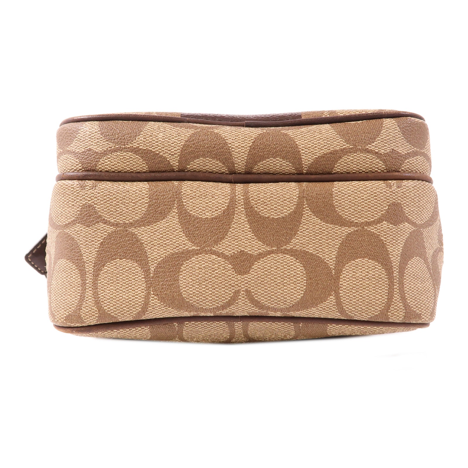 COACH 塗層帆布Shoulder Bag金扣肩背袋