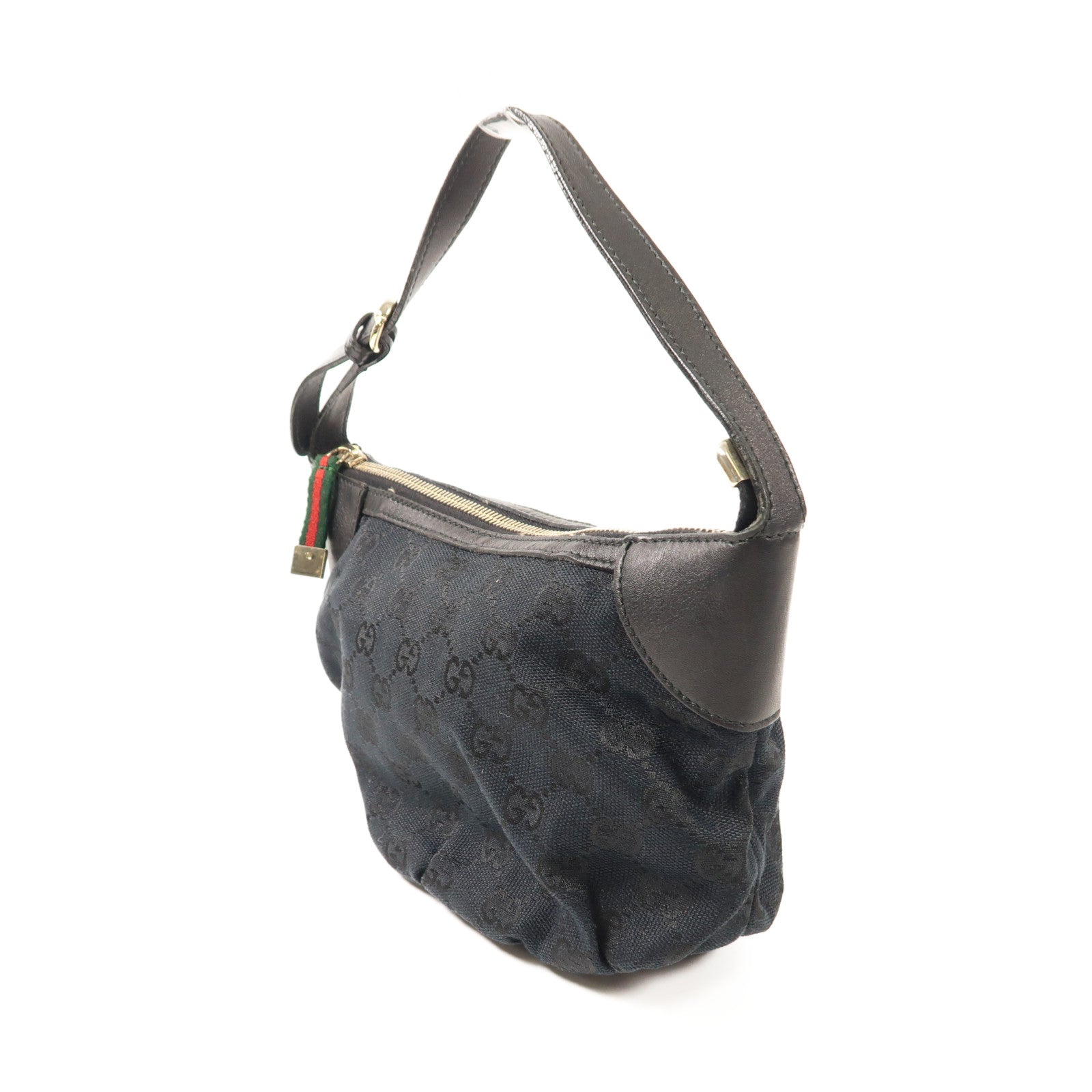 GUCCI 帆布Accessory Pouch金扣手挽袋