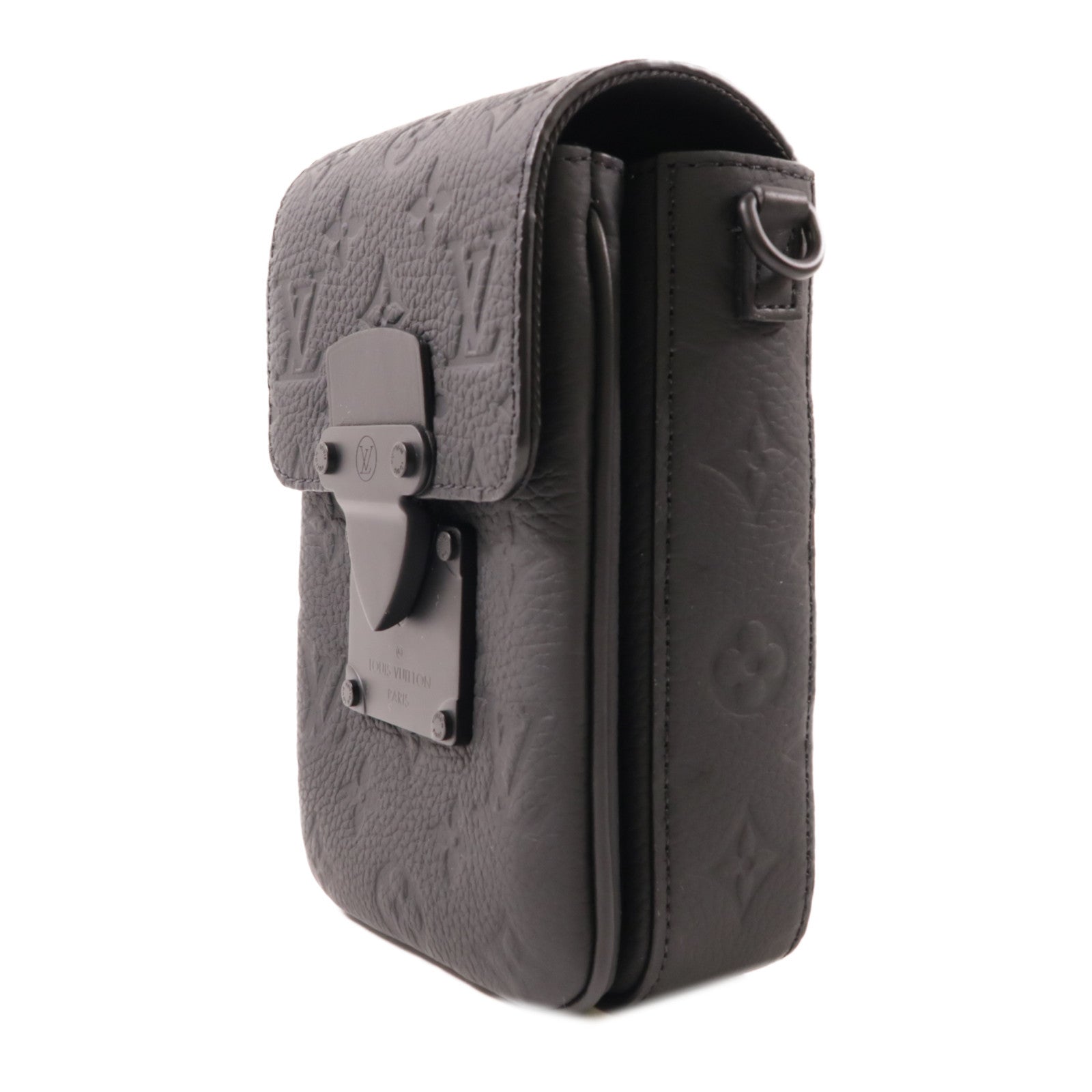 LOUIS VUITTON Monogram Taurillon S-Lock Vertical肩背袋