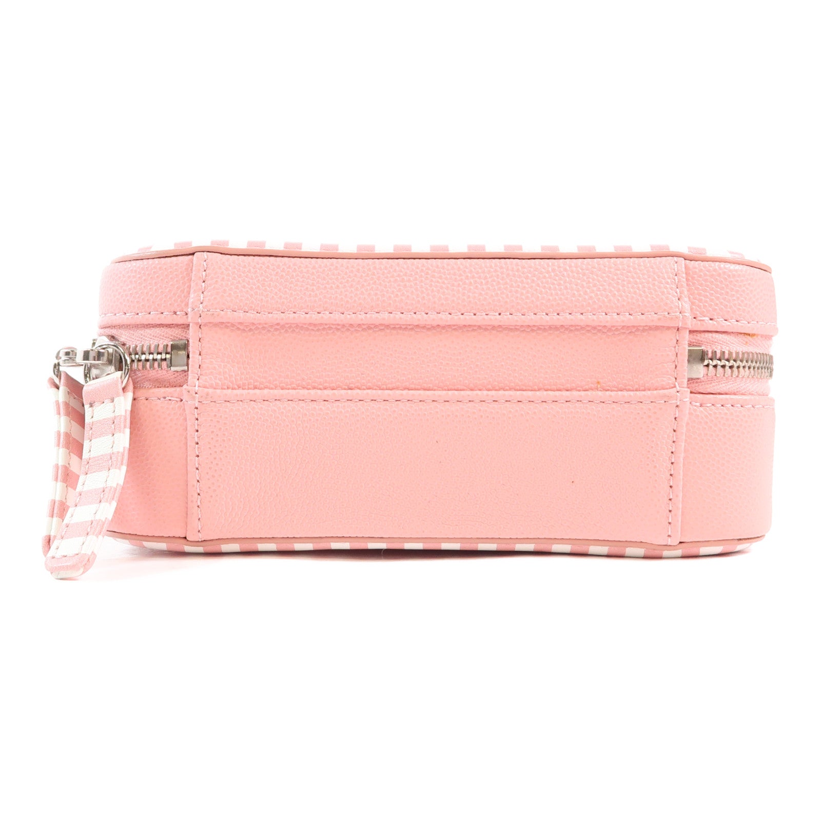 CHANEL 牛皮皮革Vanity Case銀扣手挽肩背兩用袋