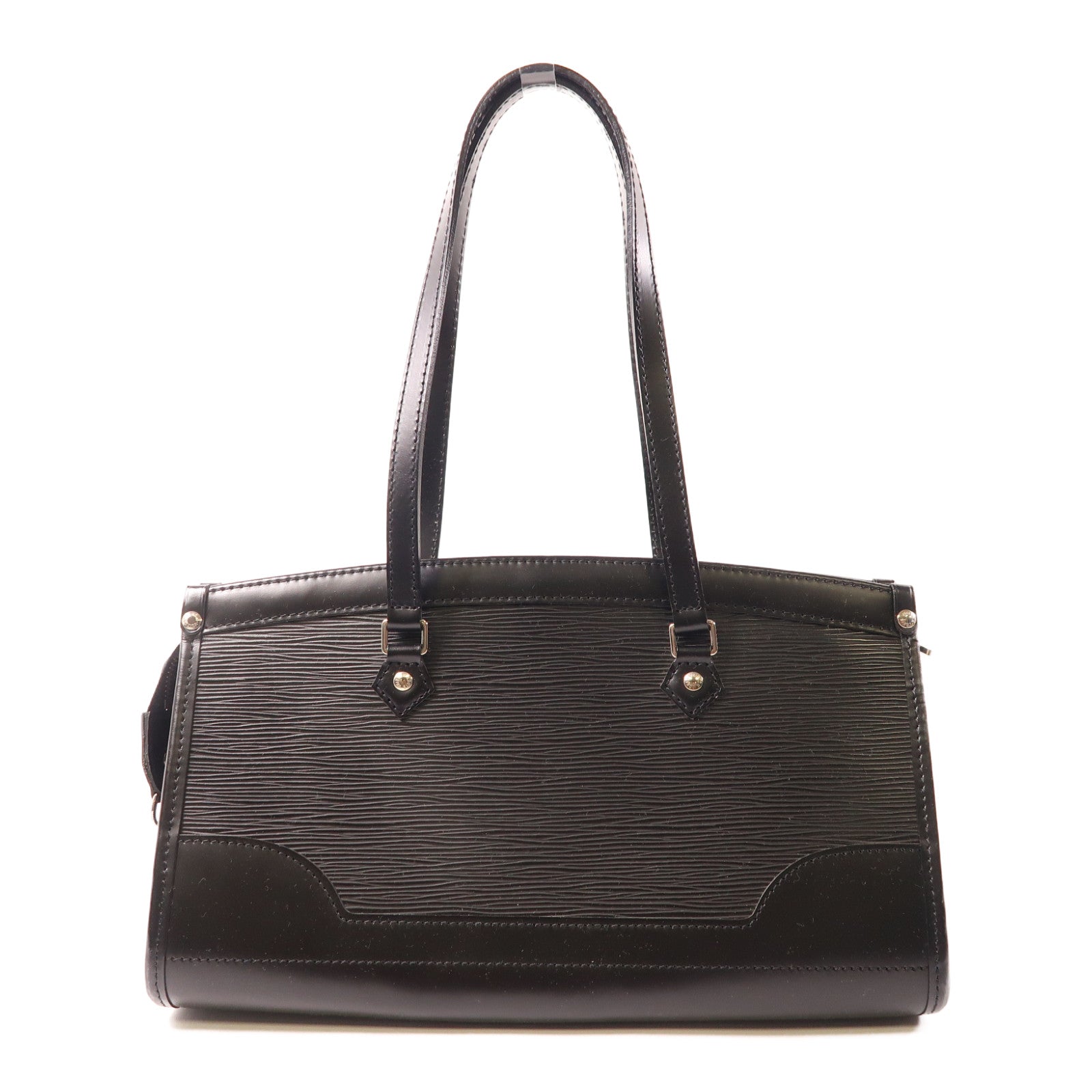 LOUIS VUITTON Epi Madeleine PM銀扣肩背袋黑色