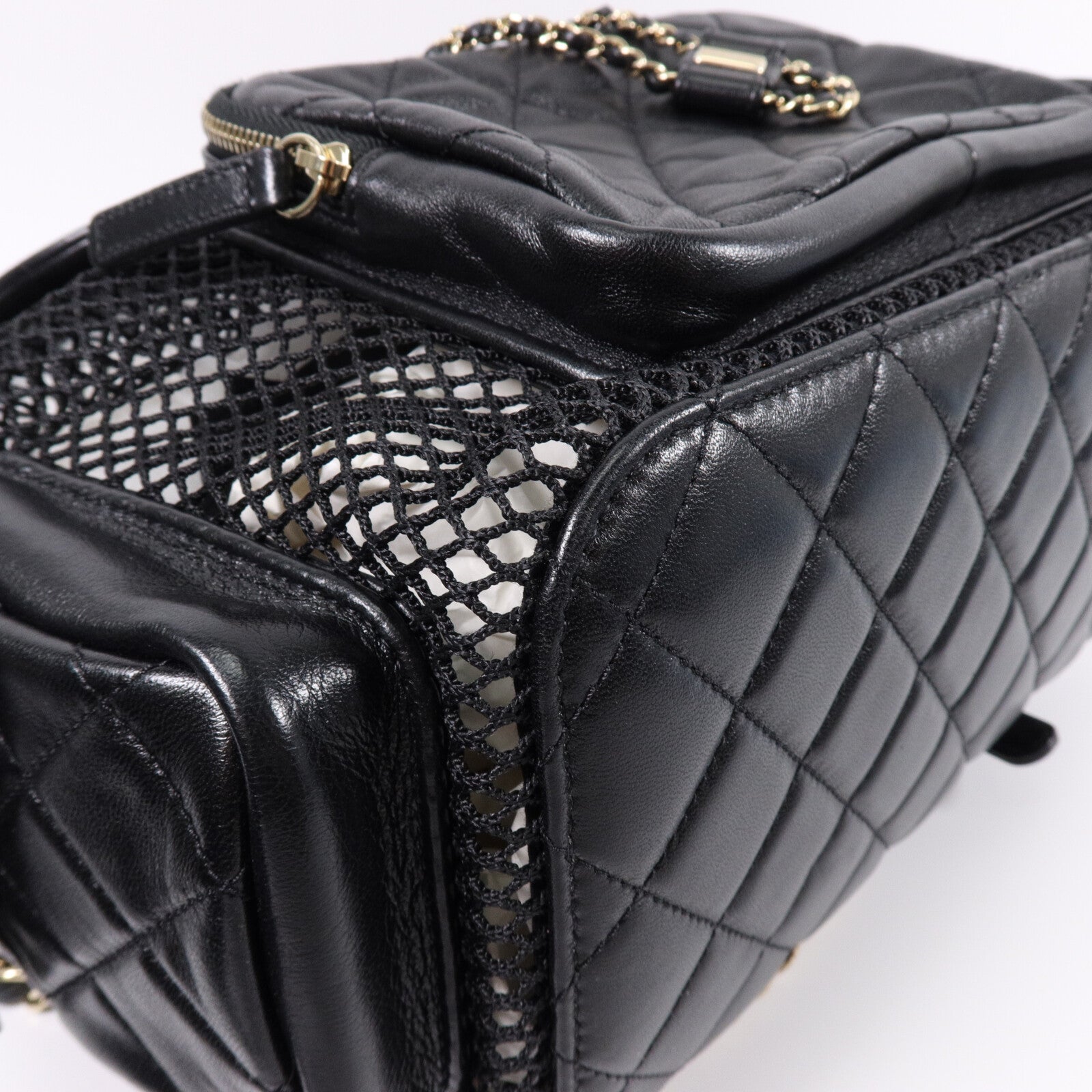 CHANEL 羊皮皮革Backpack背包