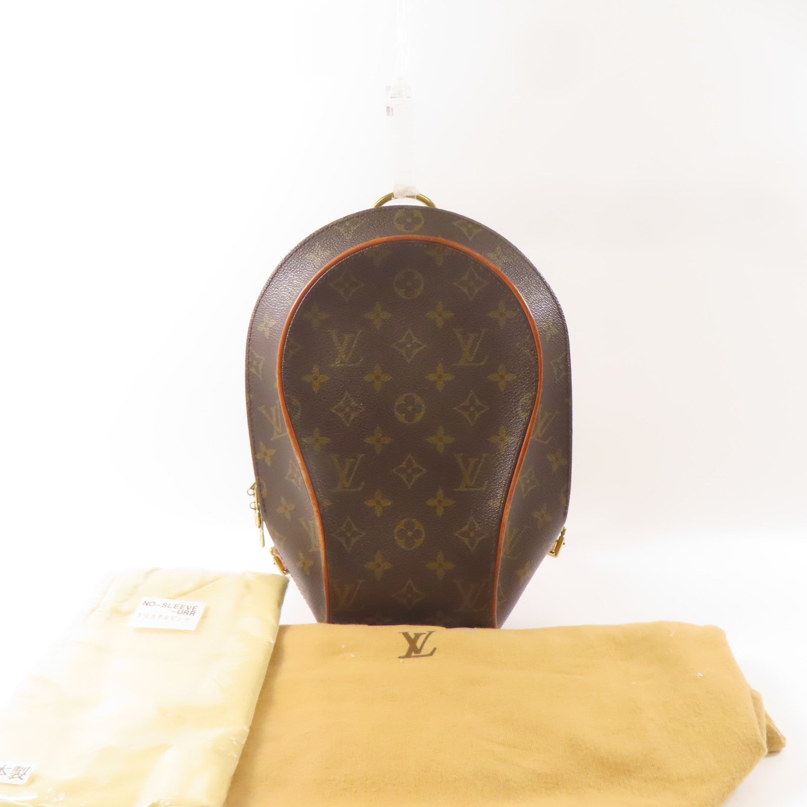 LOUIS VUITTON Monogram Ellipse Sac A Dos Backpack金扣背包棕色