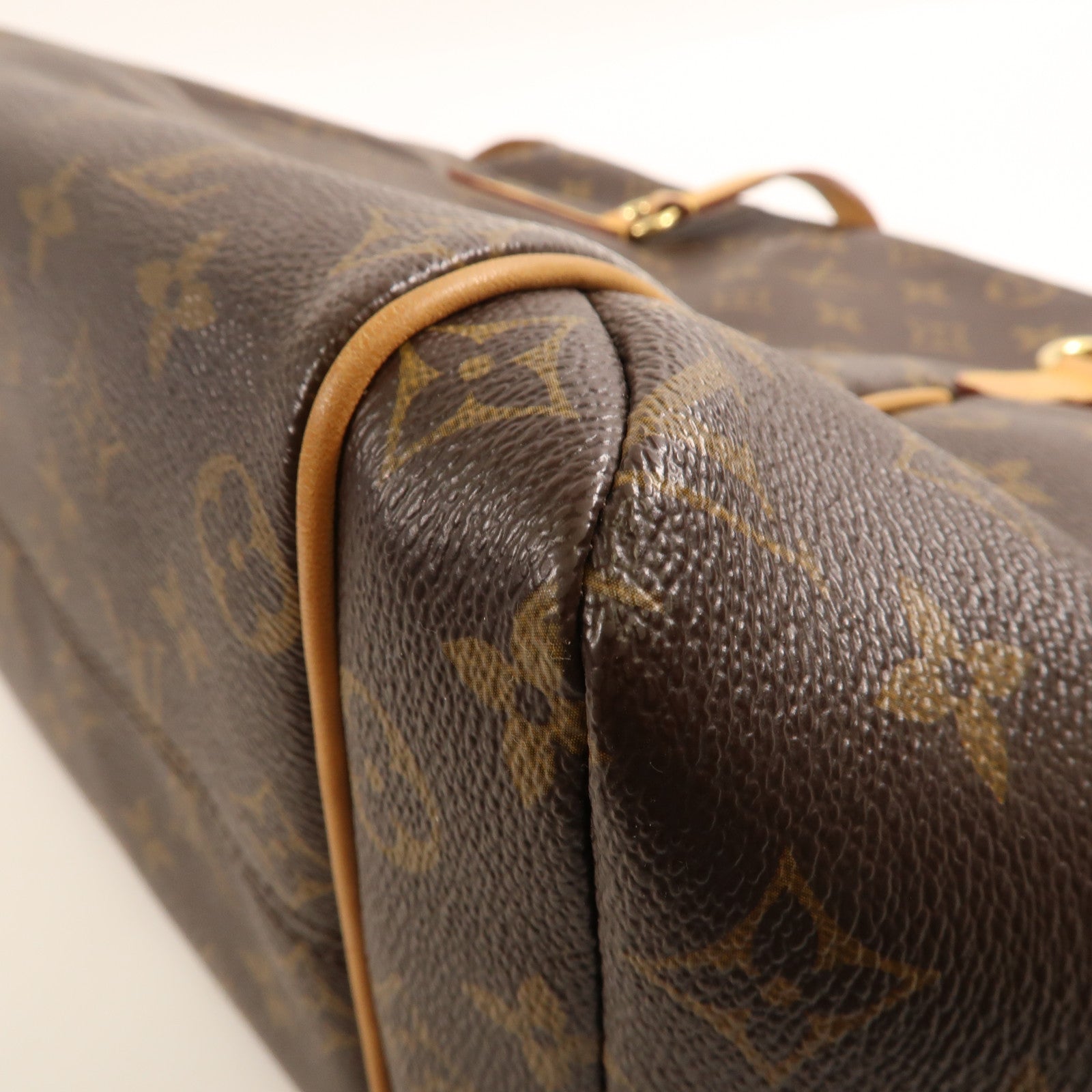 LOUIS VUITTON Monogram Totally MM金扣肩背袋棕色